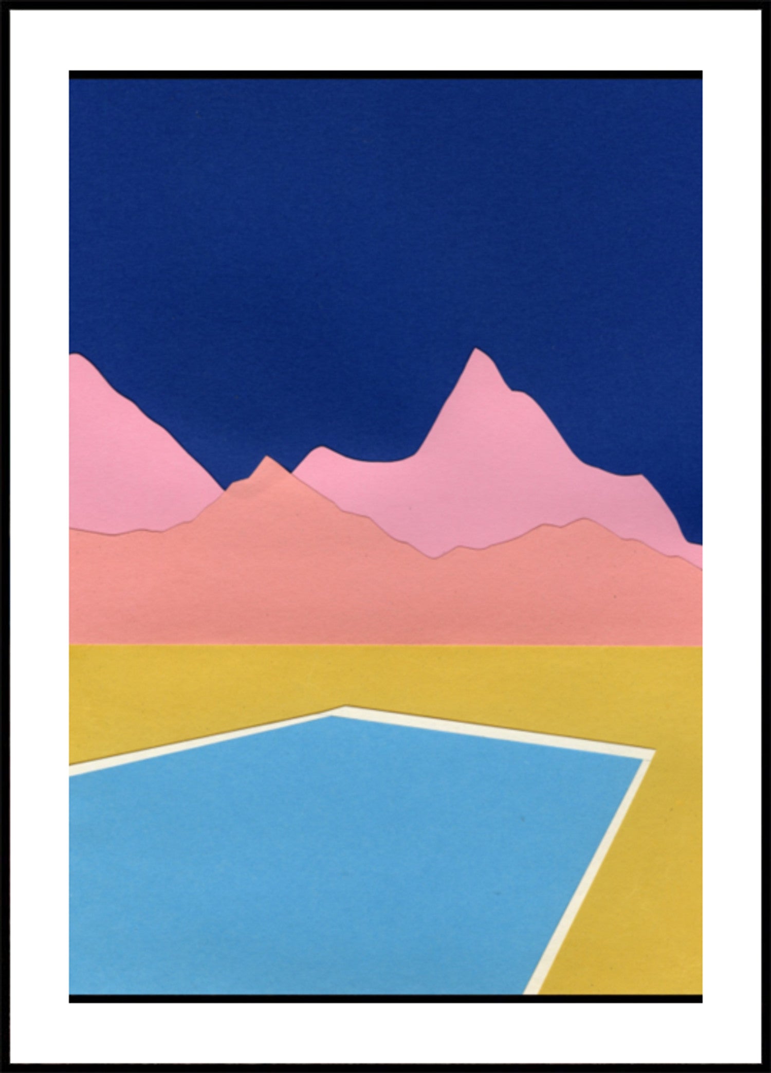 Blue Pool Pink Mountains