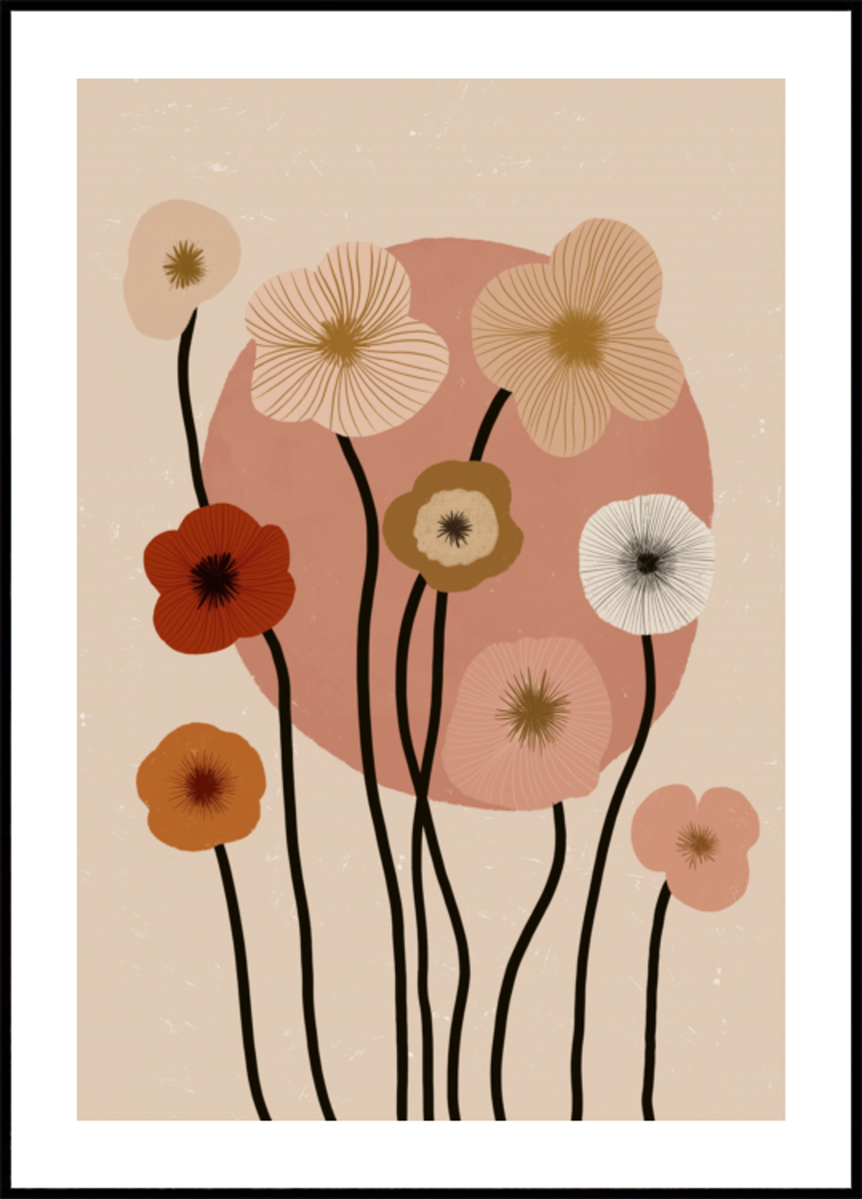 Boho Floral Sunset