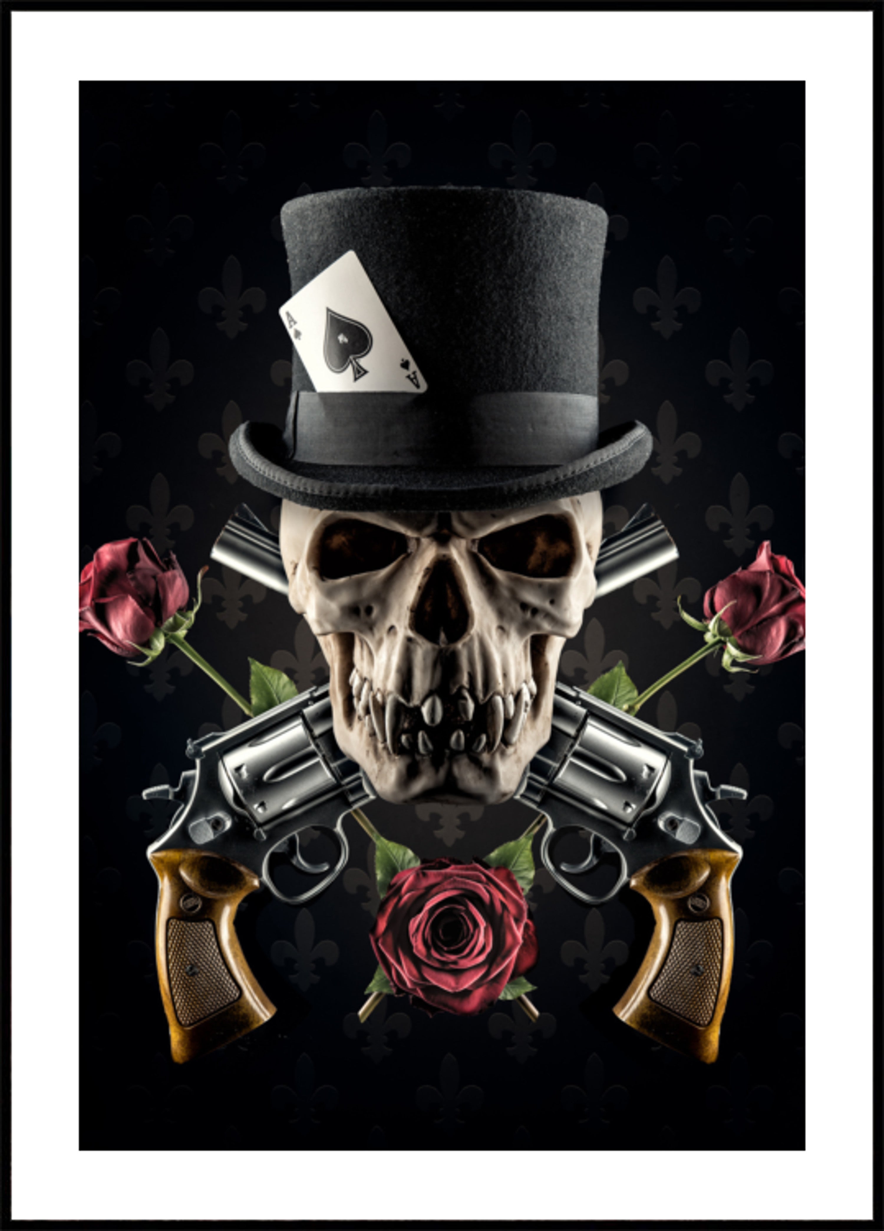 Elegant Gunslinger Skull