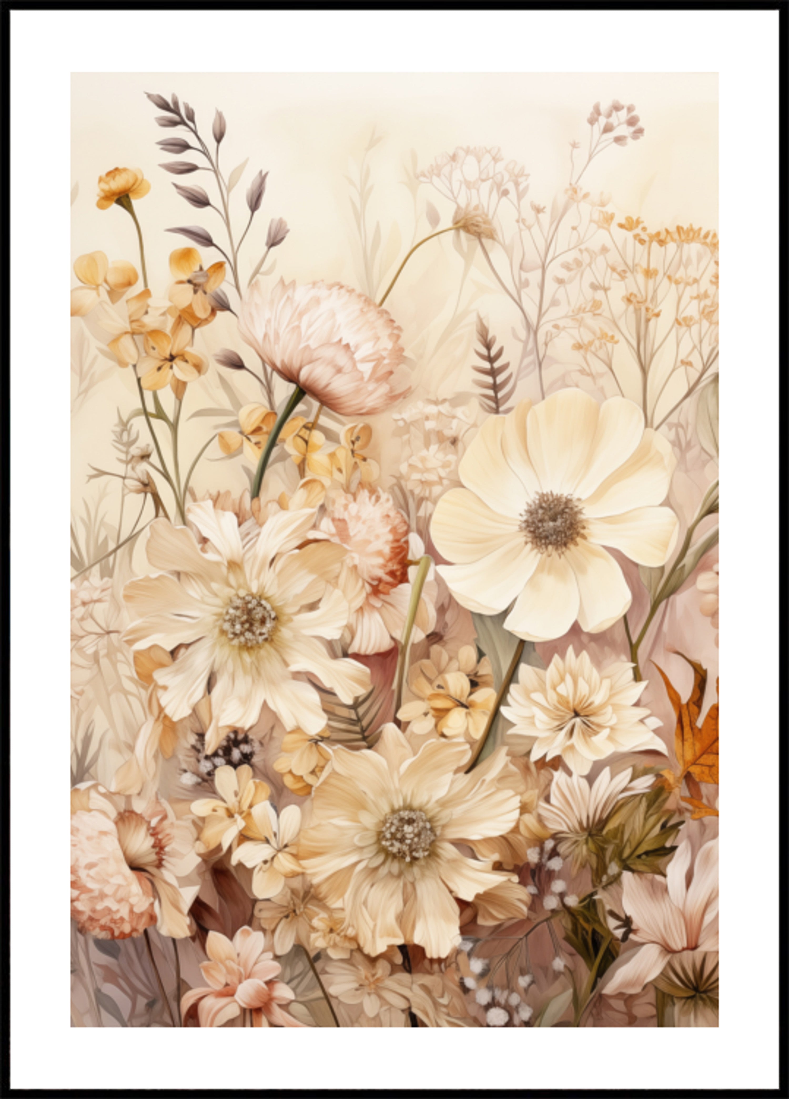 Warm Floral Garden