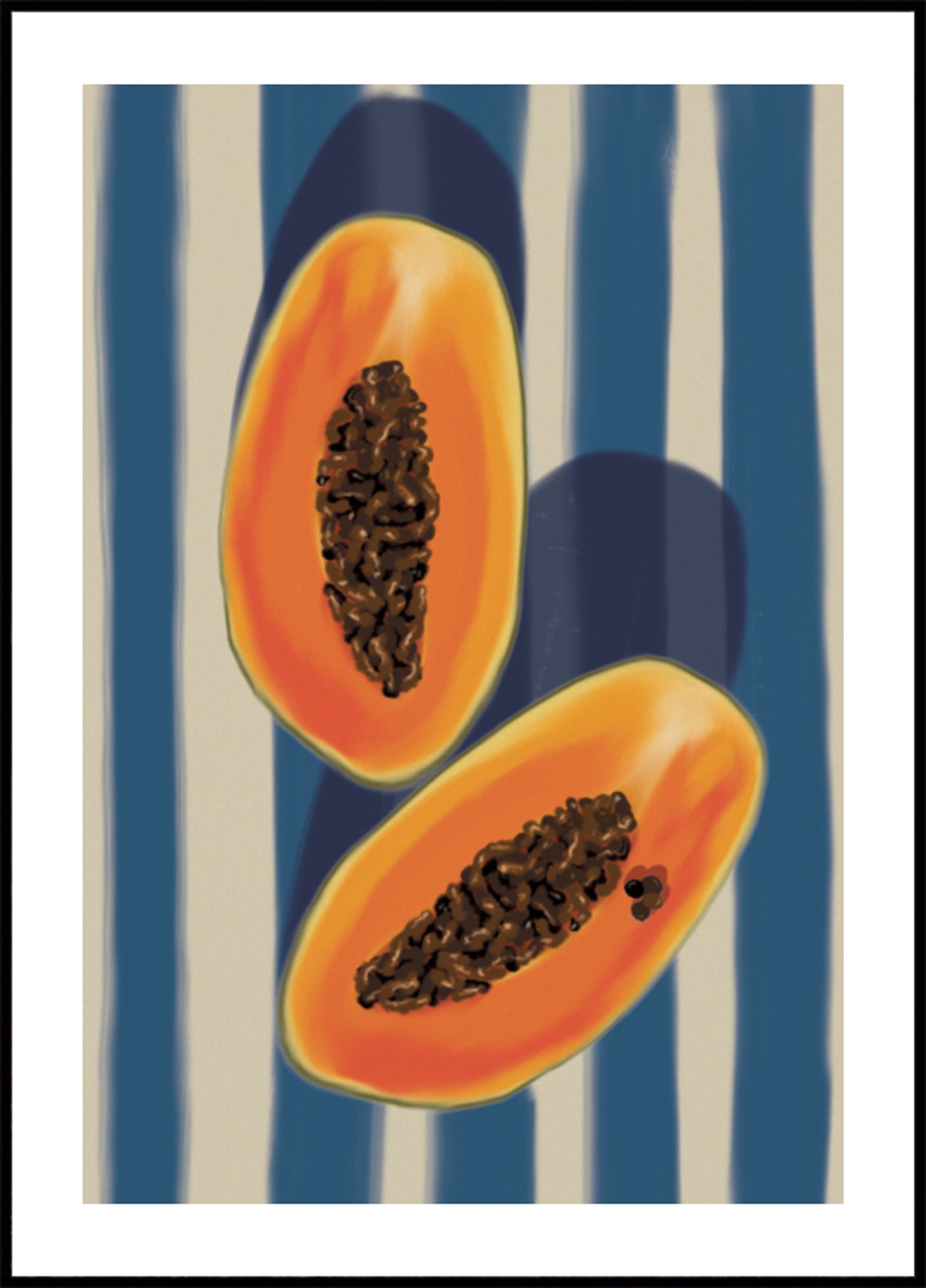 Tropical Papaya Halves