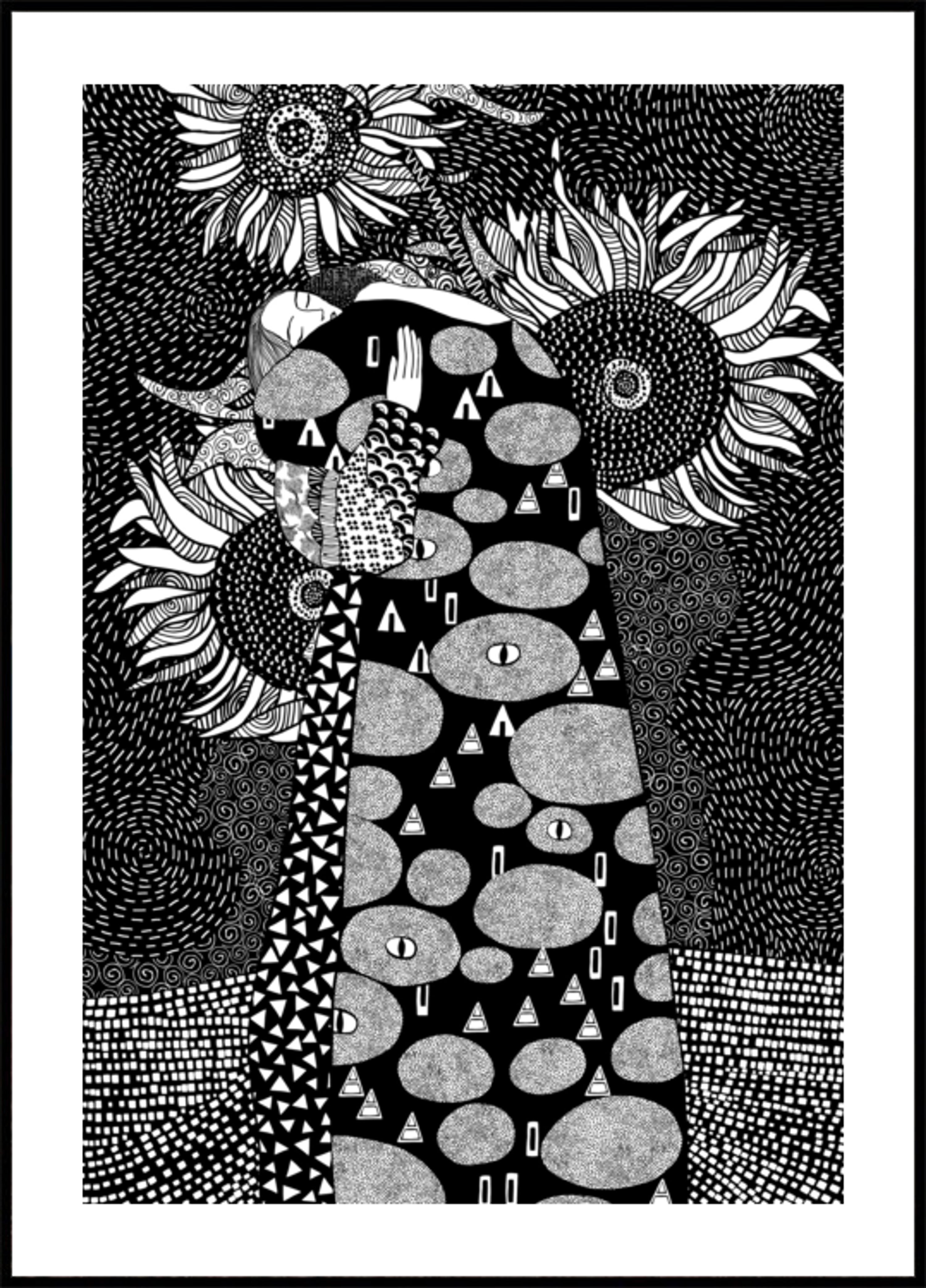 Decorative Sunflower Portrait