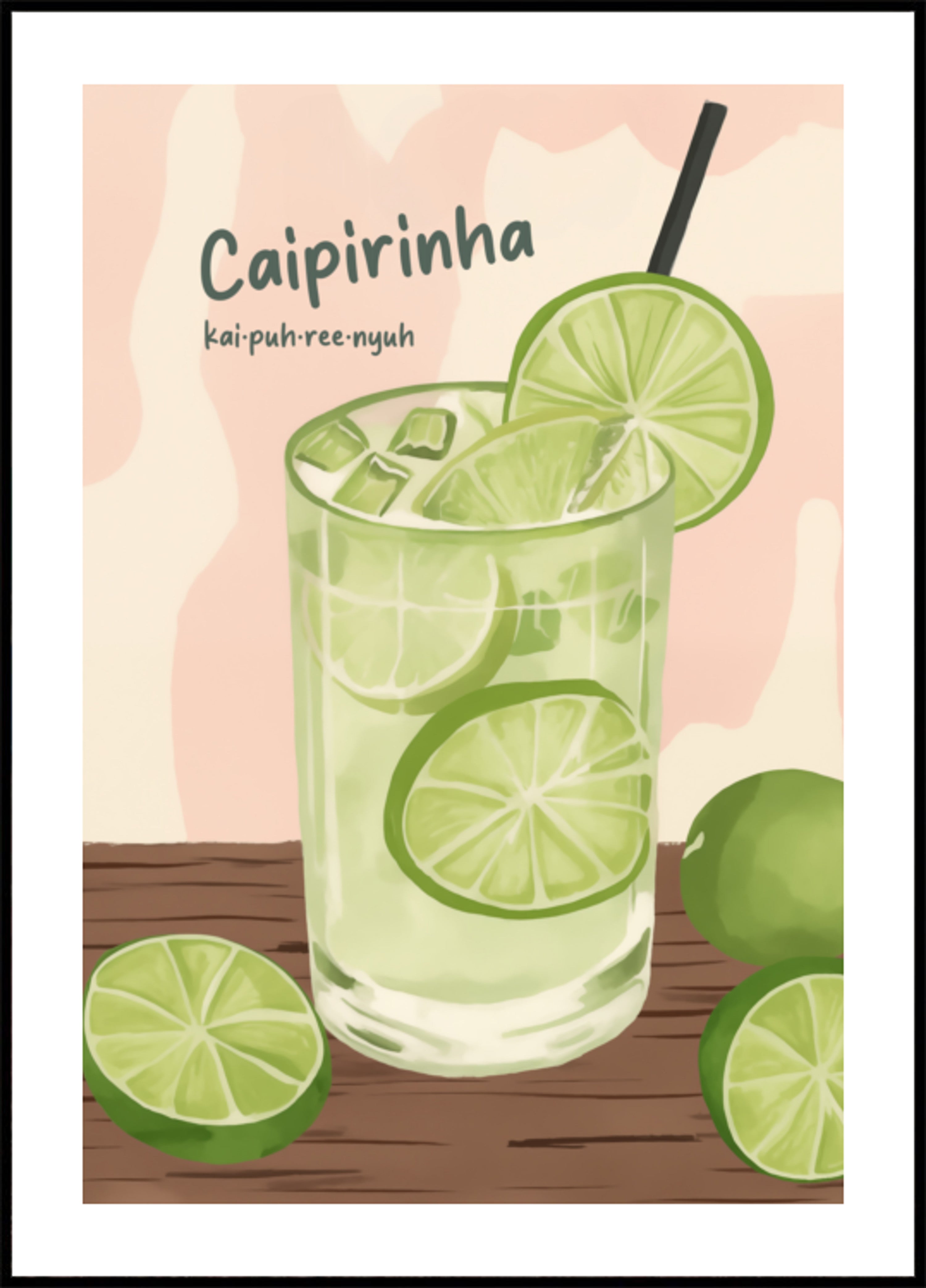 Refreshing Lime Caipirinha