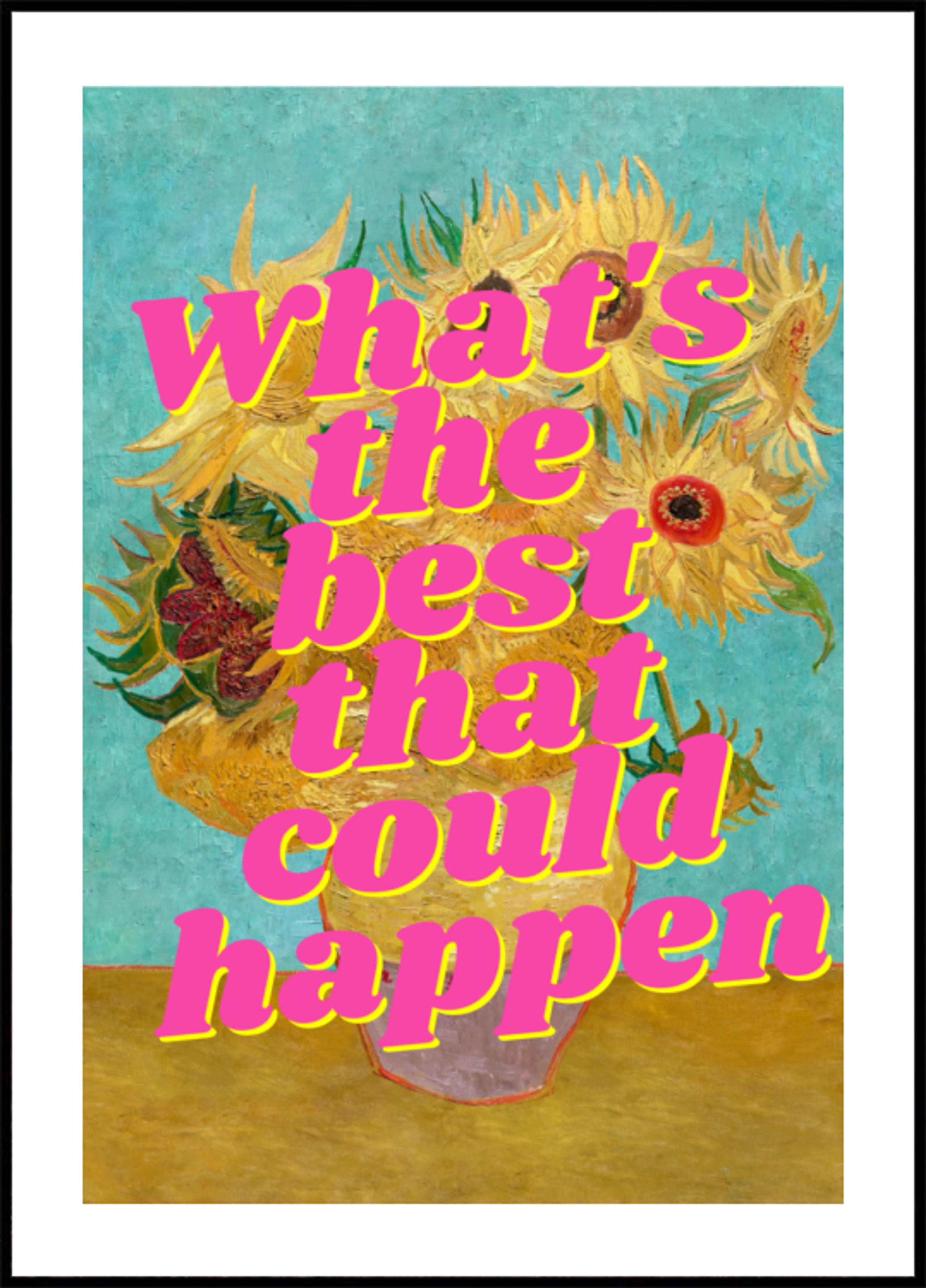 Vibrant Sunflowers Quote