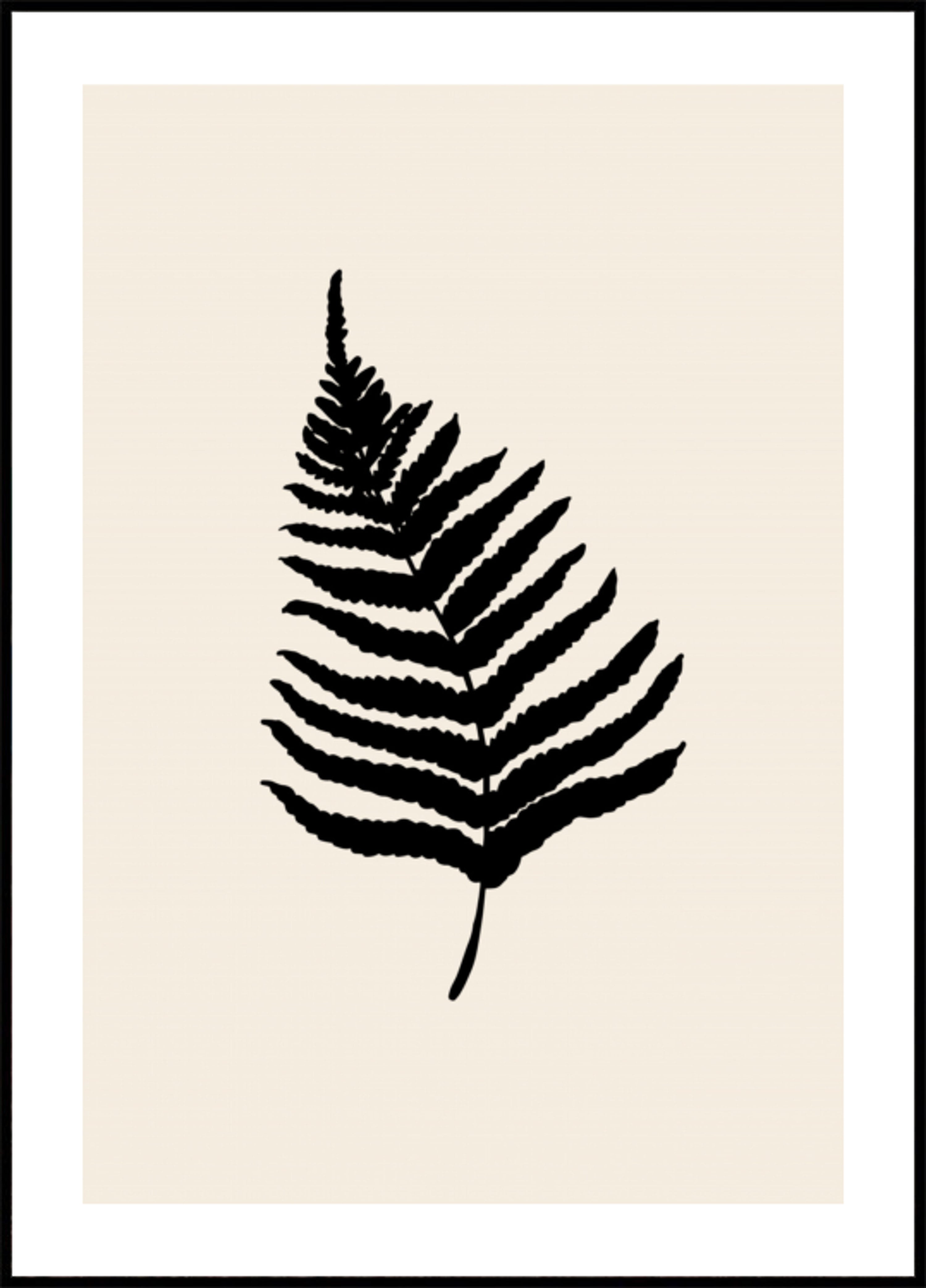 Minimal Fern Silhouette