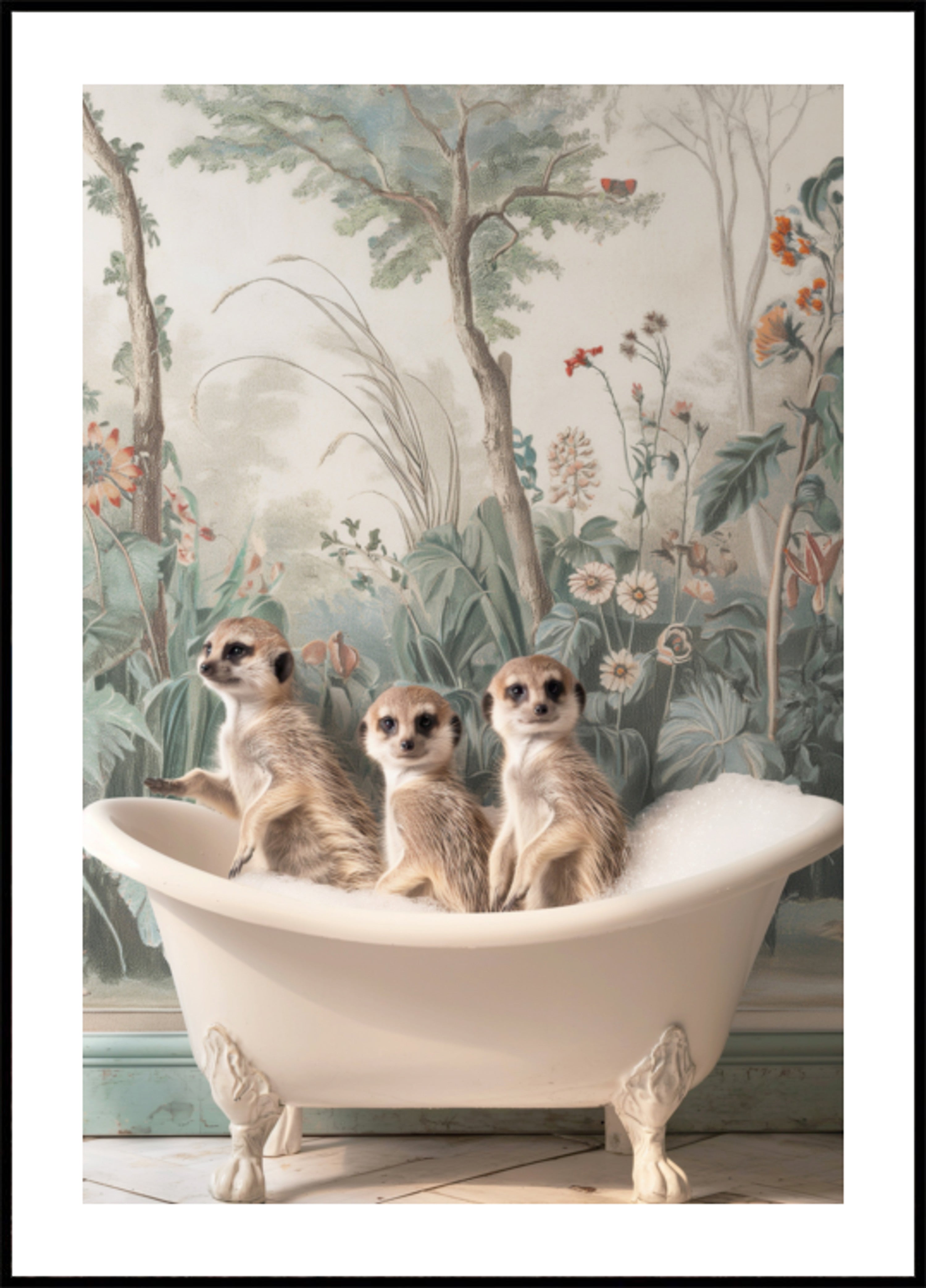 Three Meerkats Bathtime