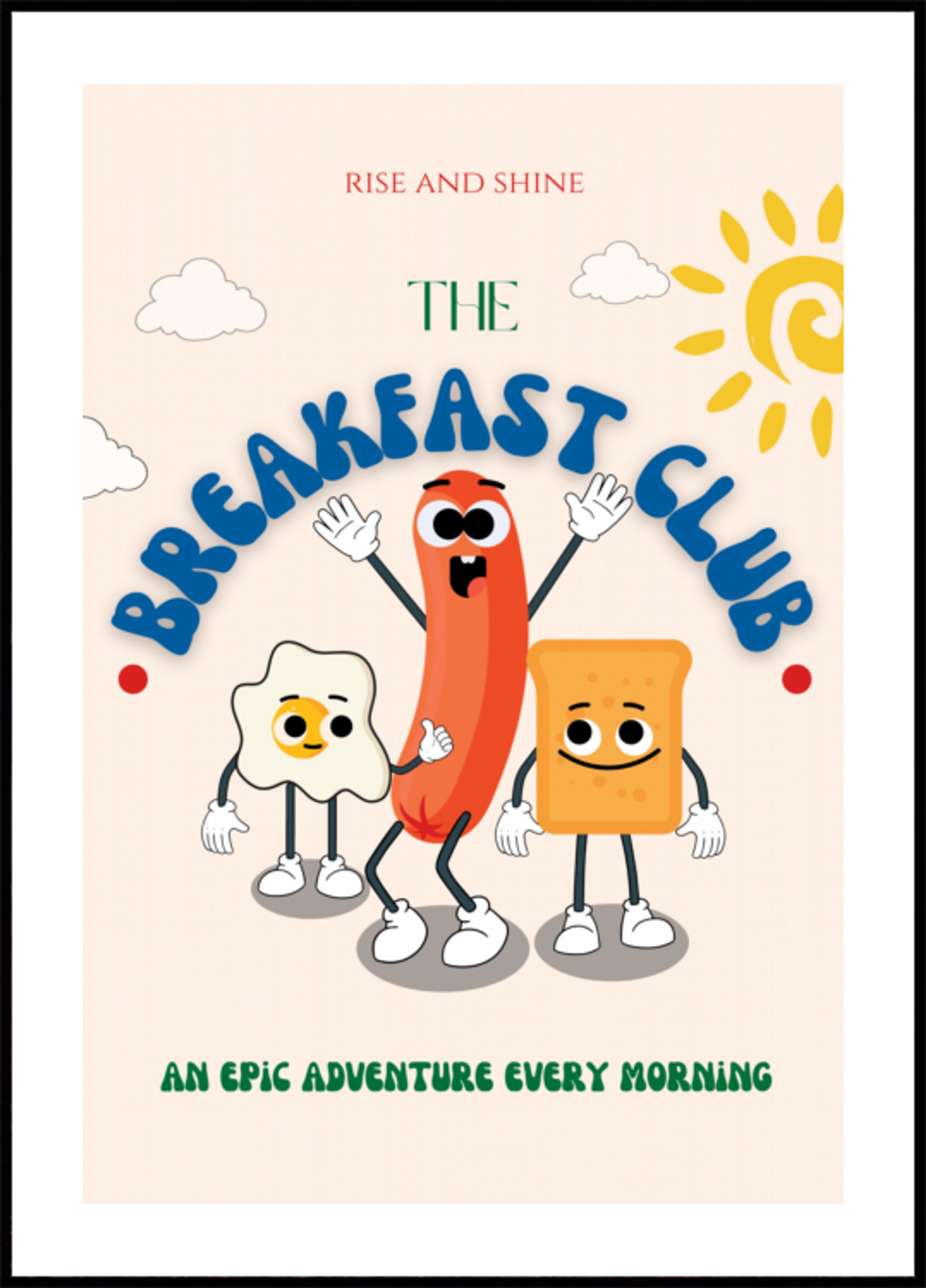 Cartoon Breakfast Buddies