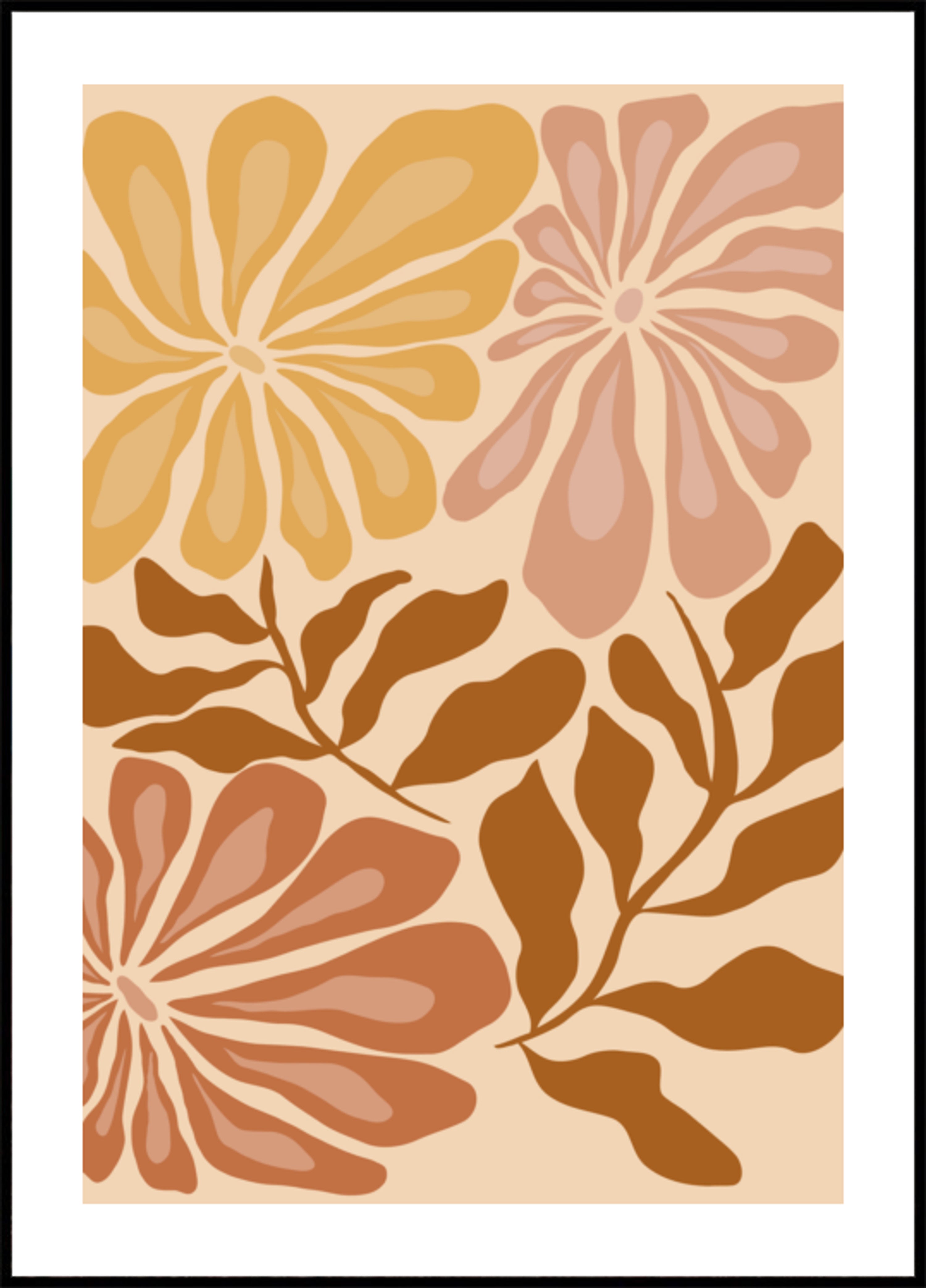 Boho Floral Earth Tones