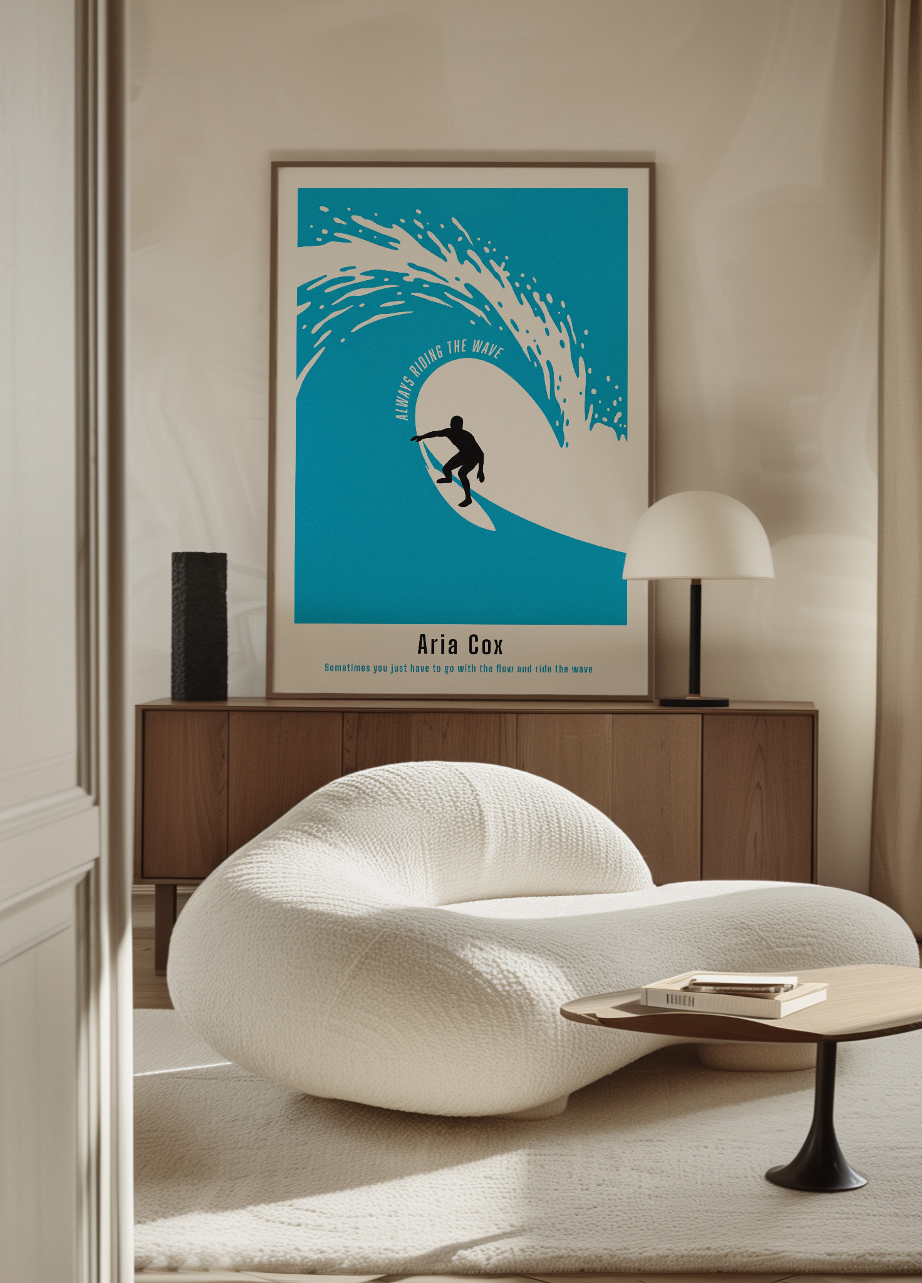 Oanpassad surfplakat