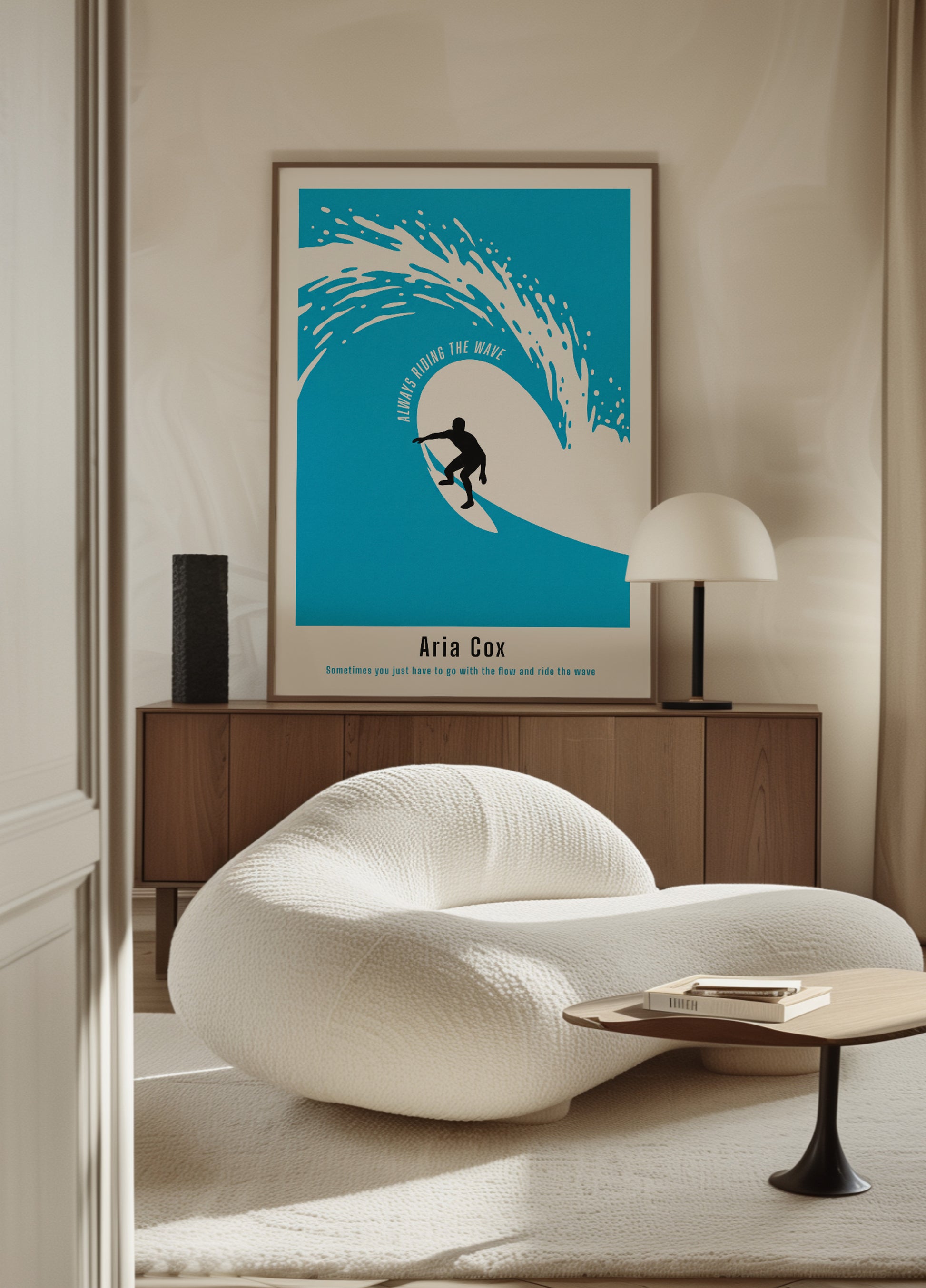 Oanpassad surfplakat