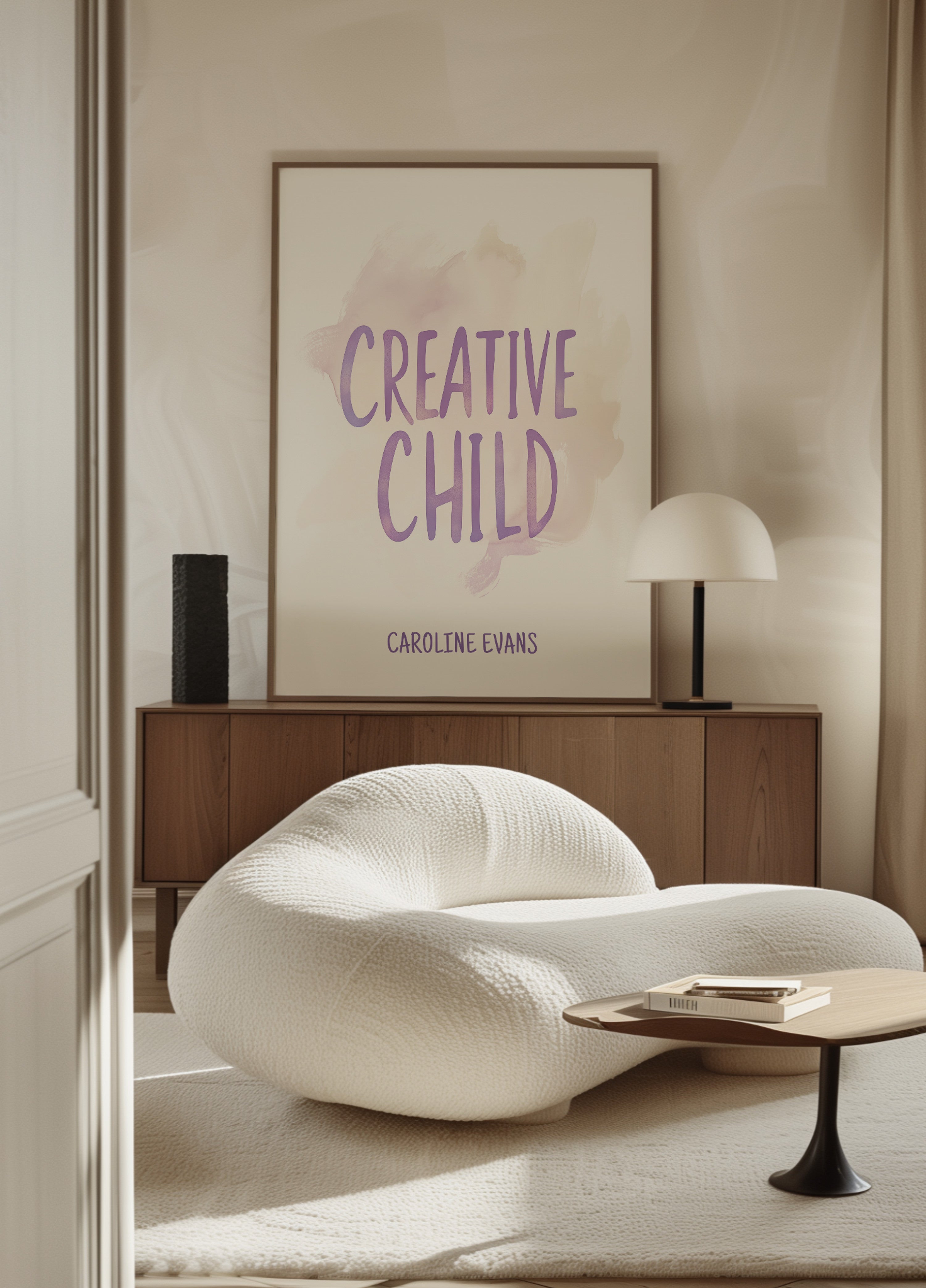 Oinställd inspirerande typografik art