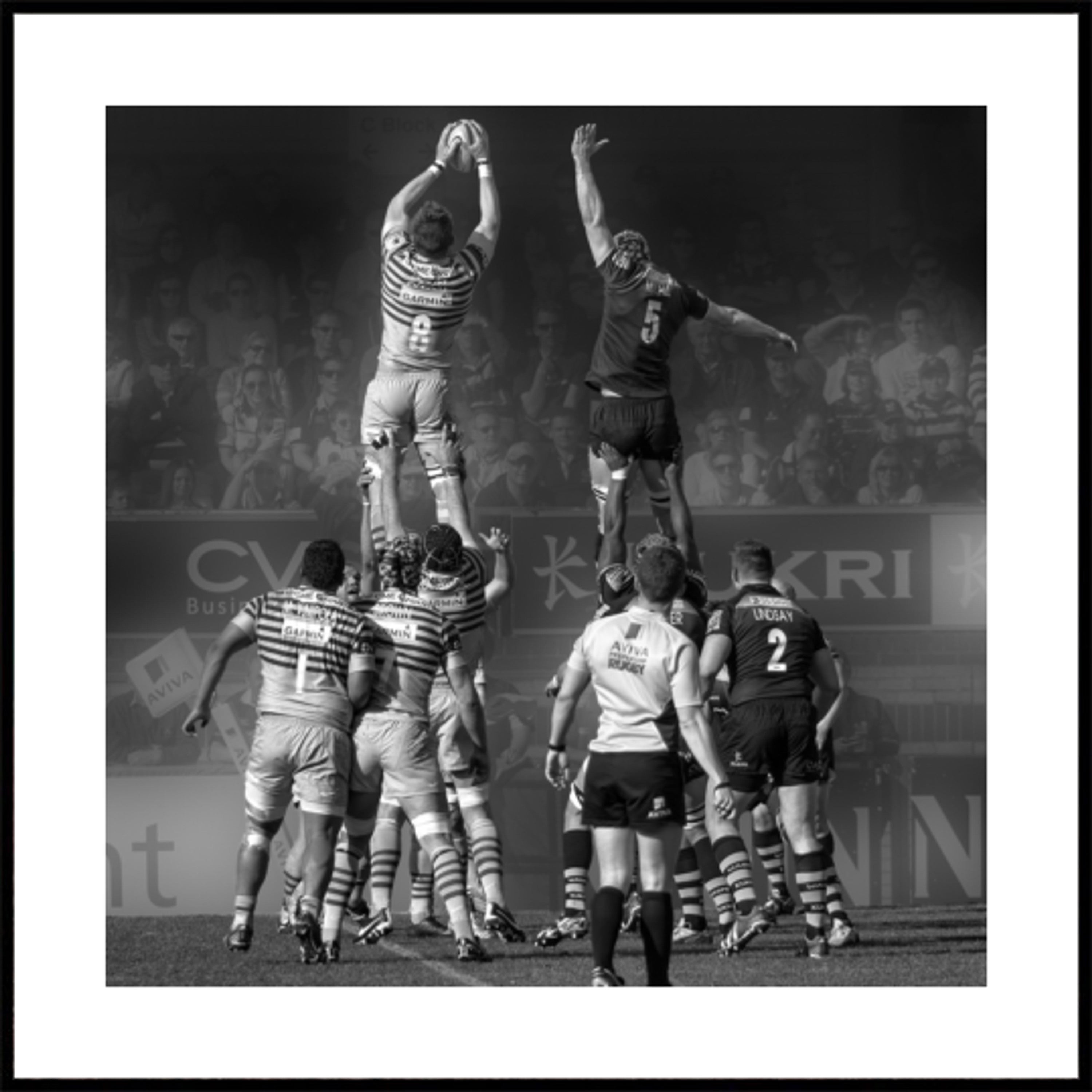 Rugby Lineout Action