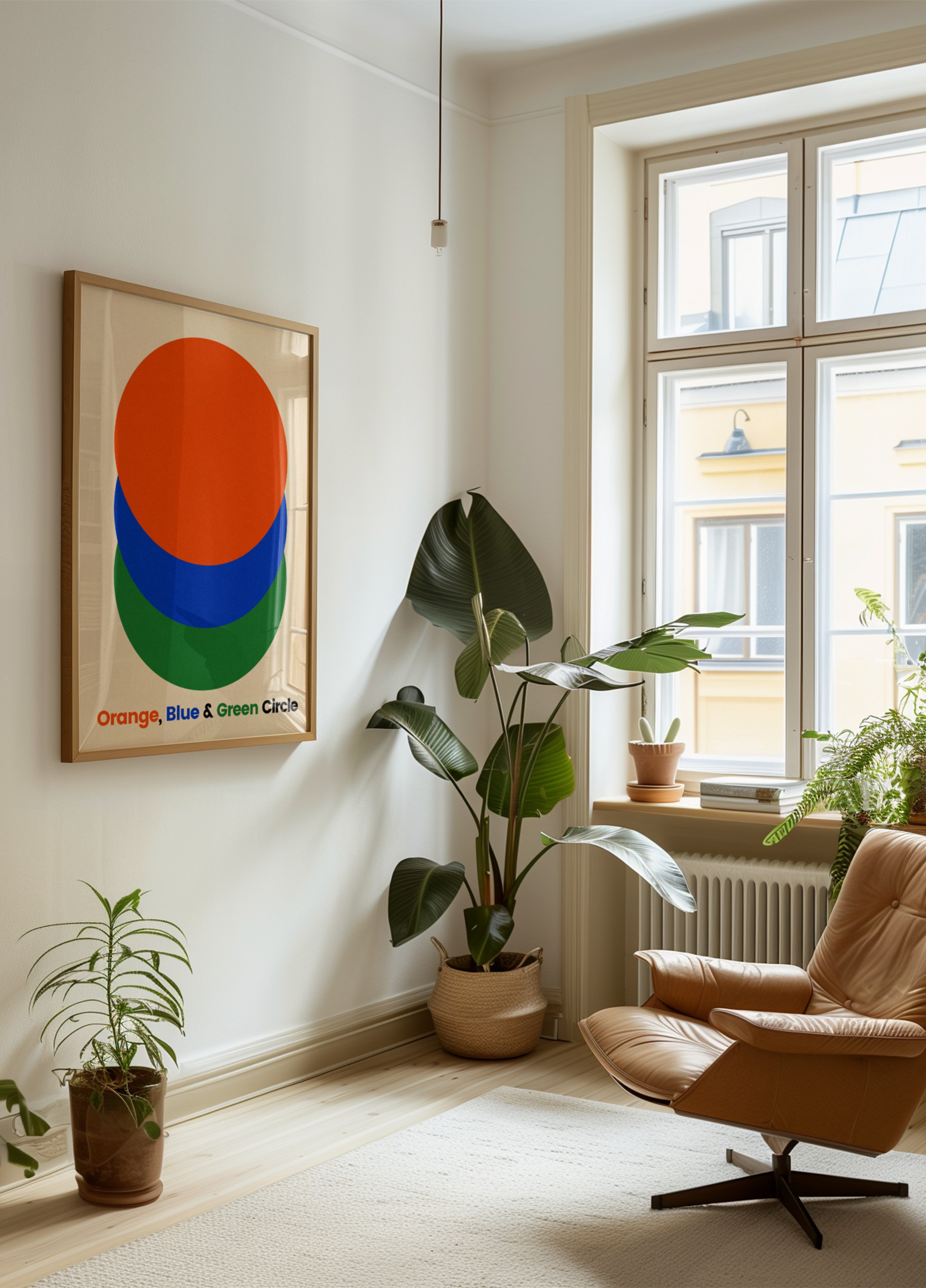 Orange Blue Green Circles