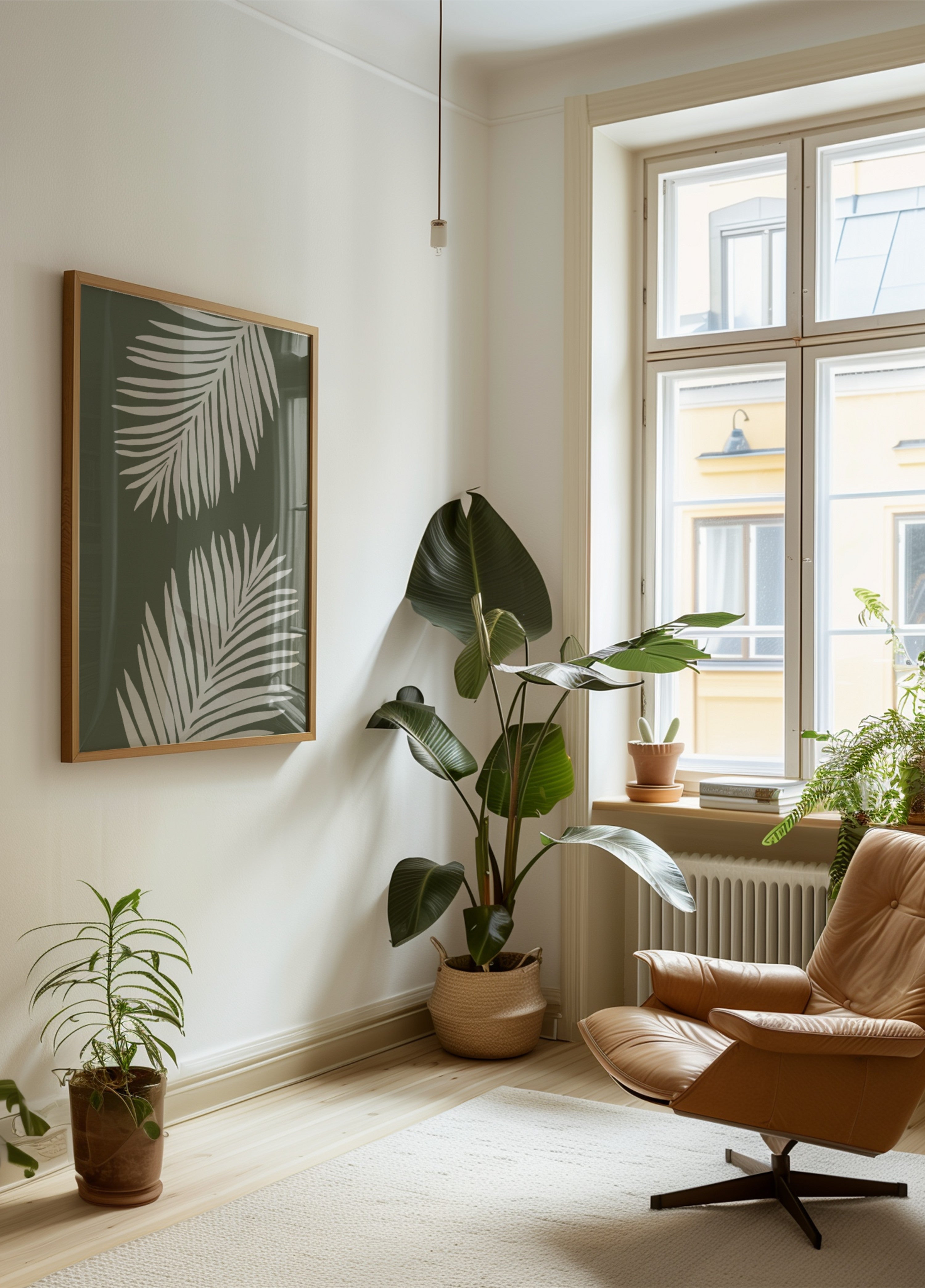 Serene Palm Leaves