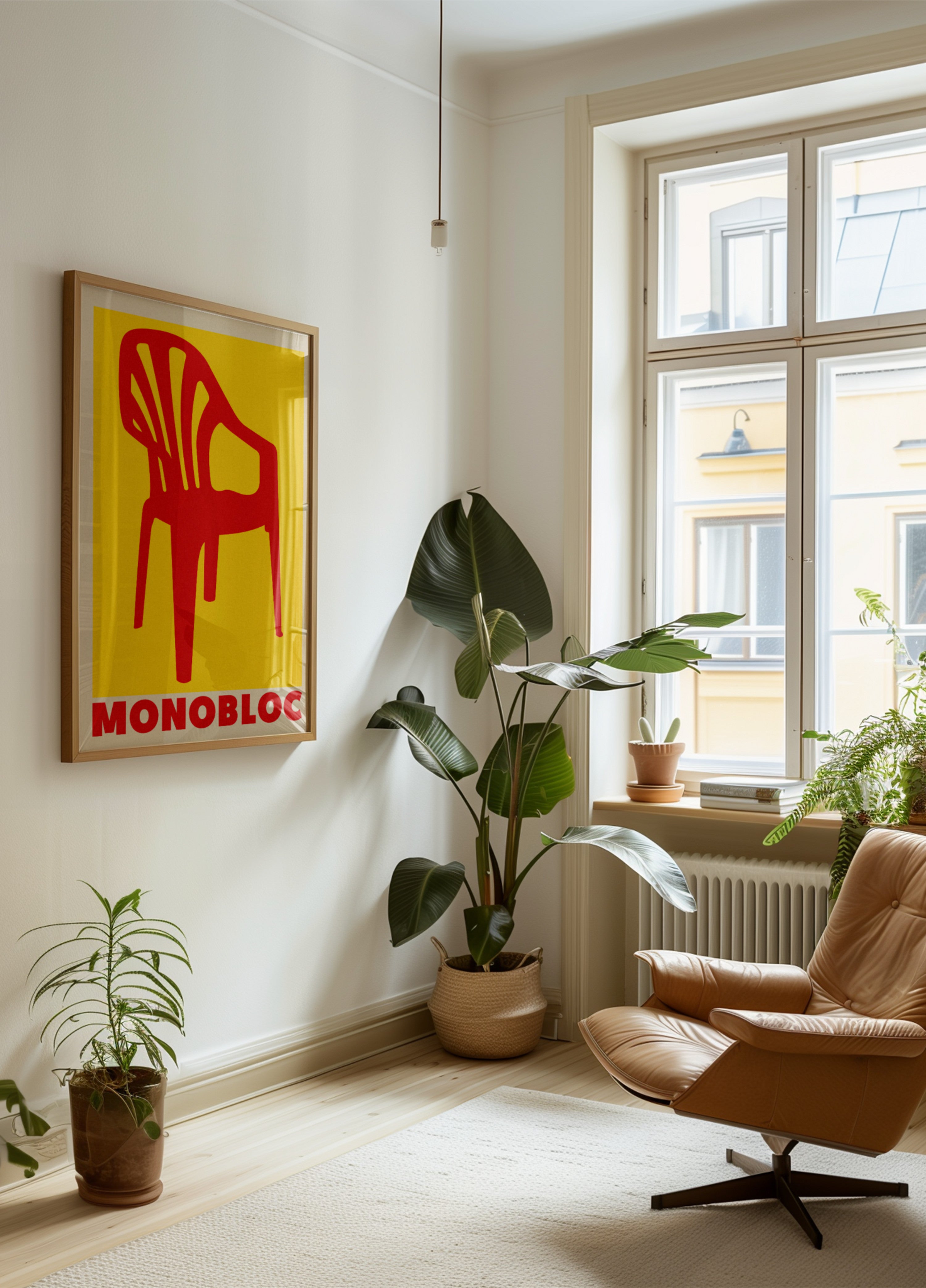 Red Monobloc Chair