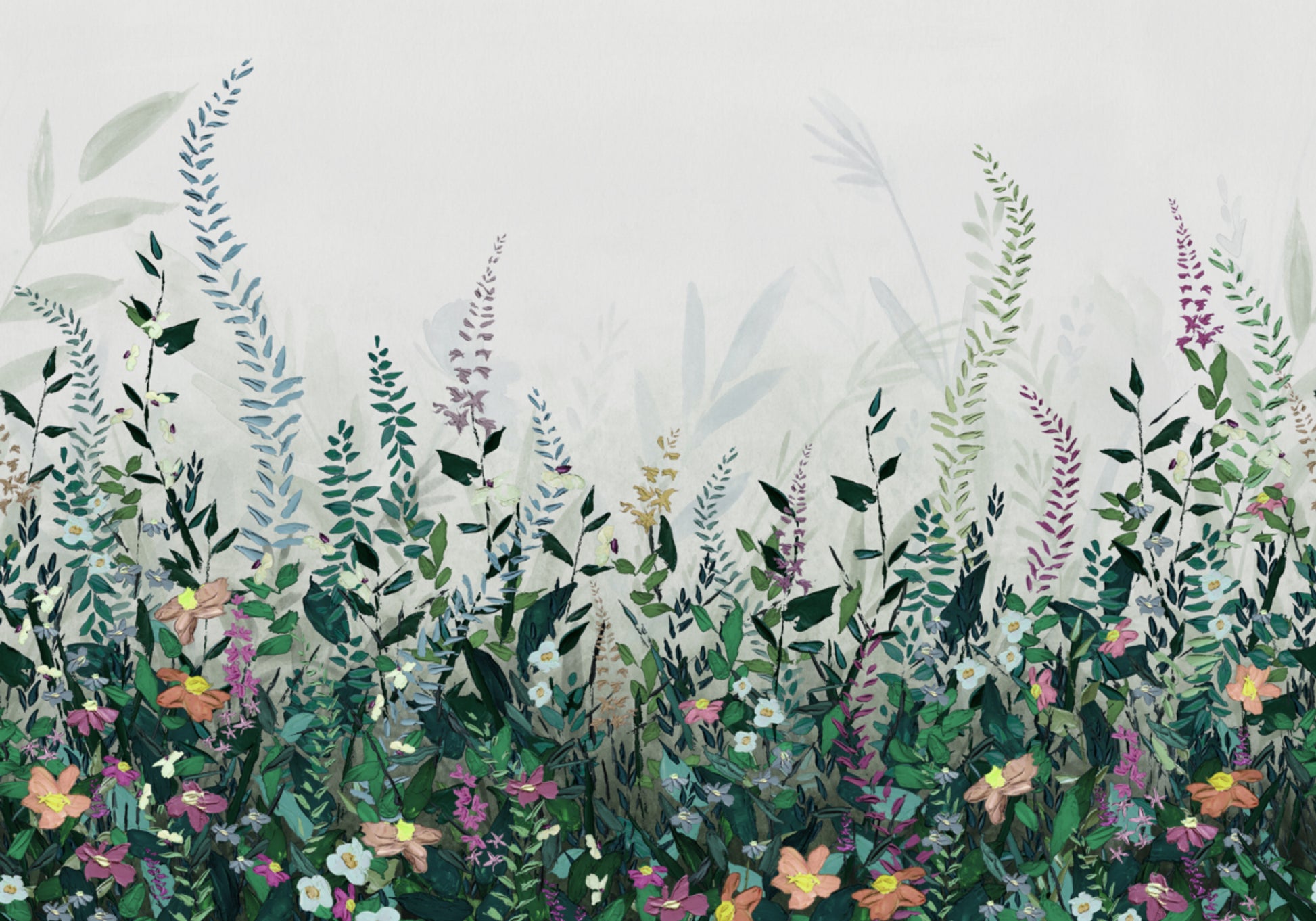 Lush Wildflower Garden