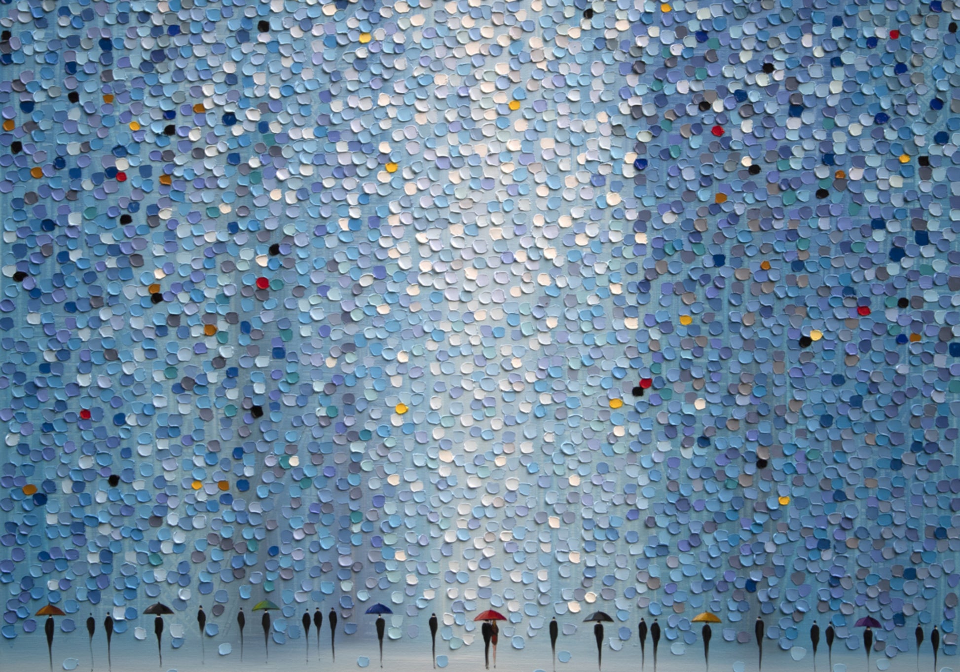 Umbrellas In The Rain