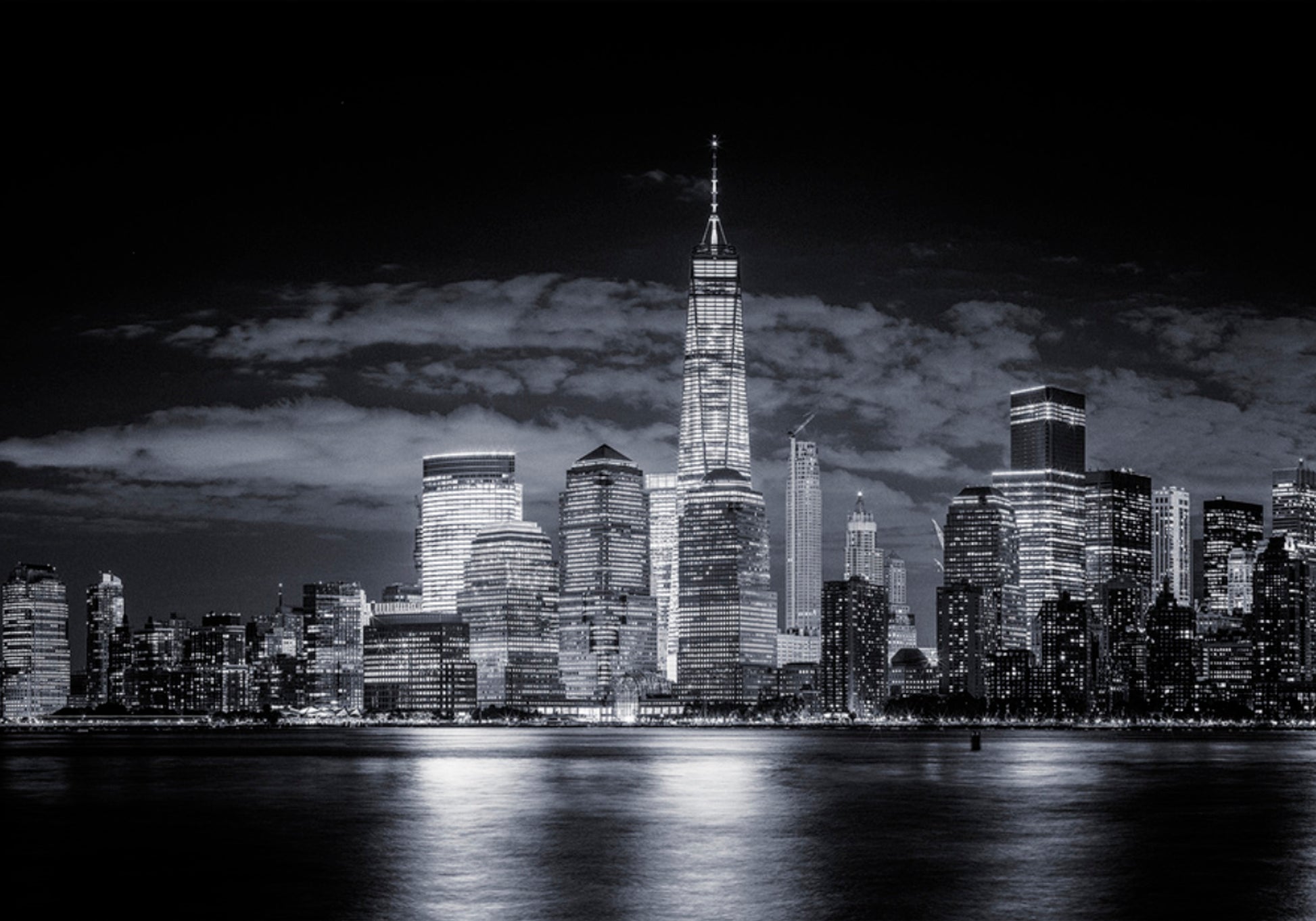 New York City Night Skyline