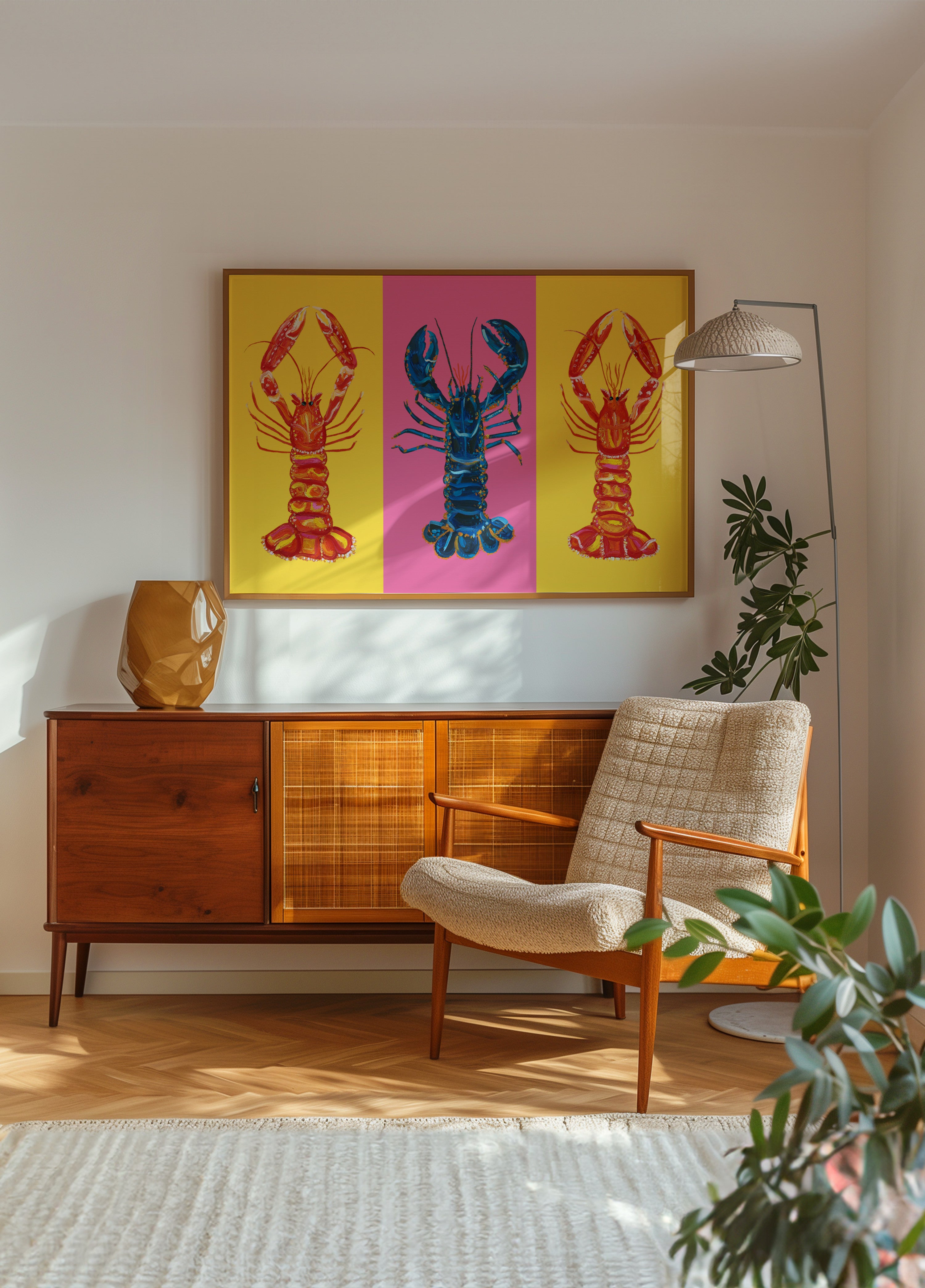Lobster Langoustines Pop Art 2