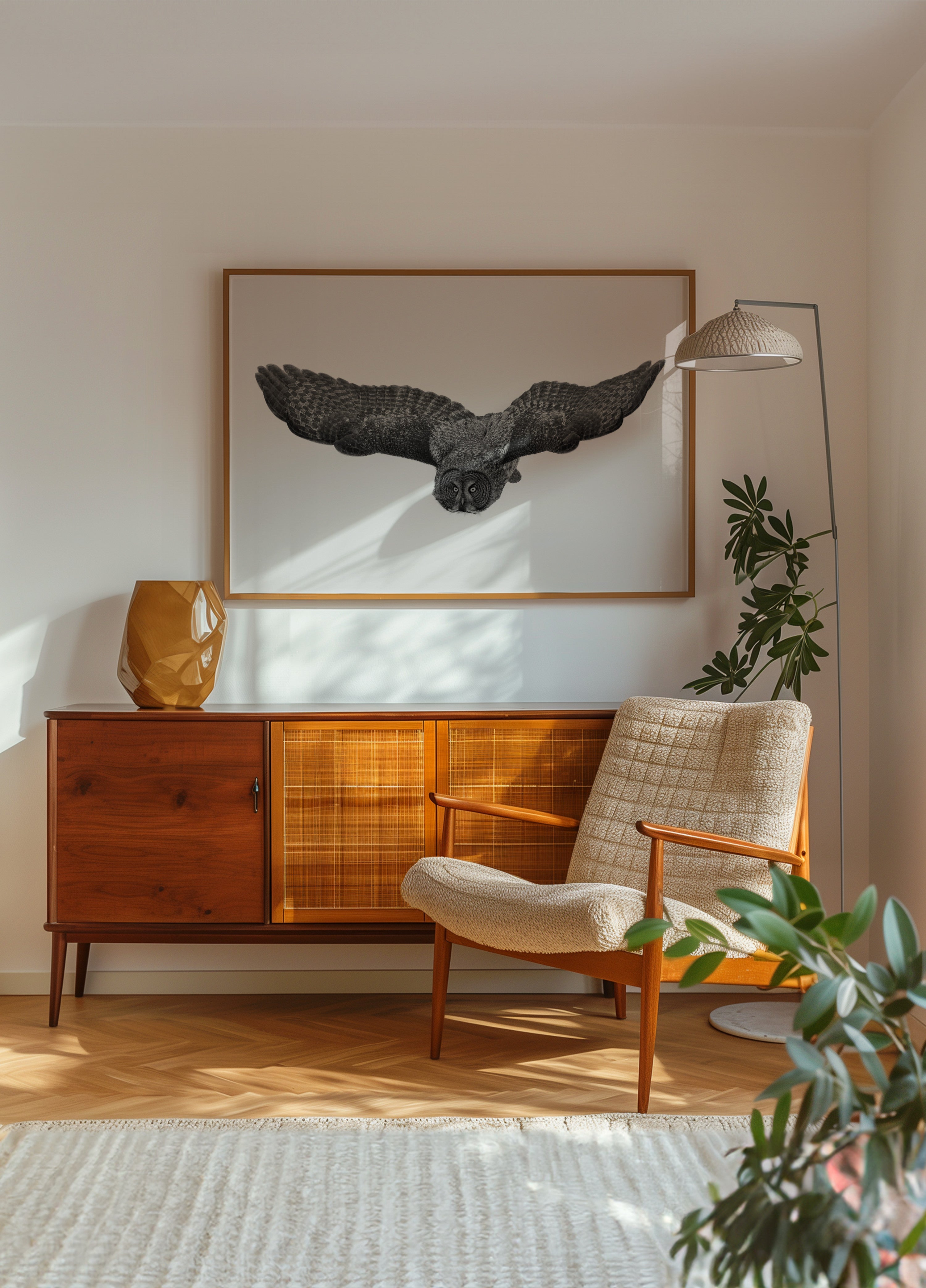 Majestic Owl in Flight