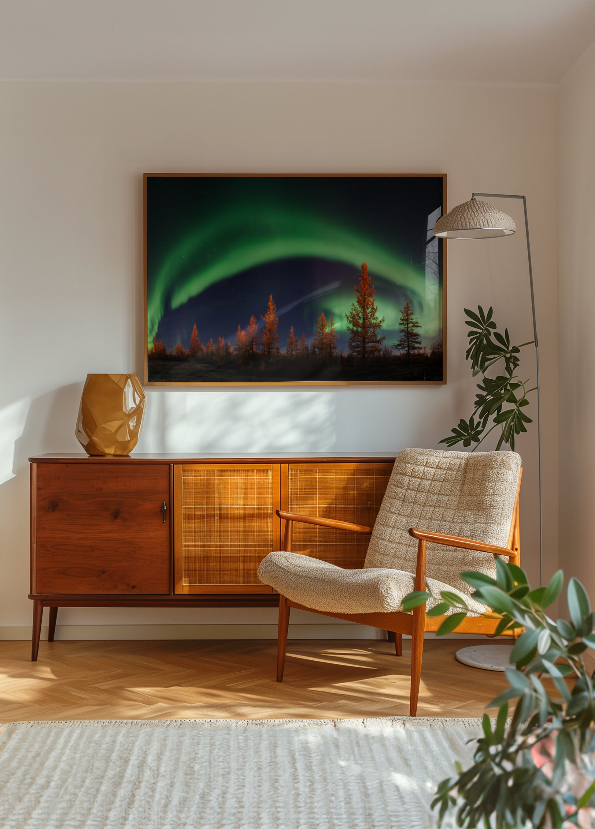 Vibrant Aurora Night Sky