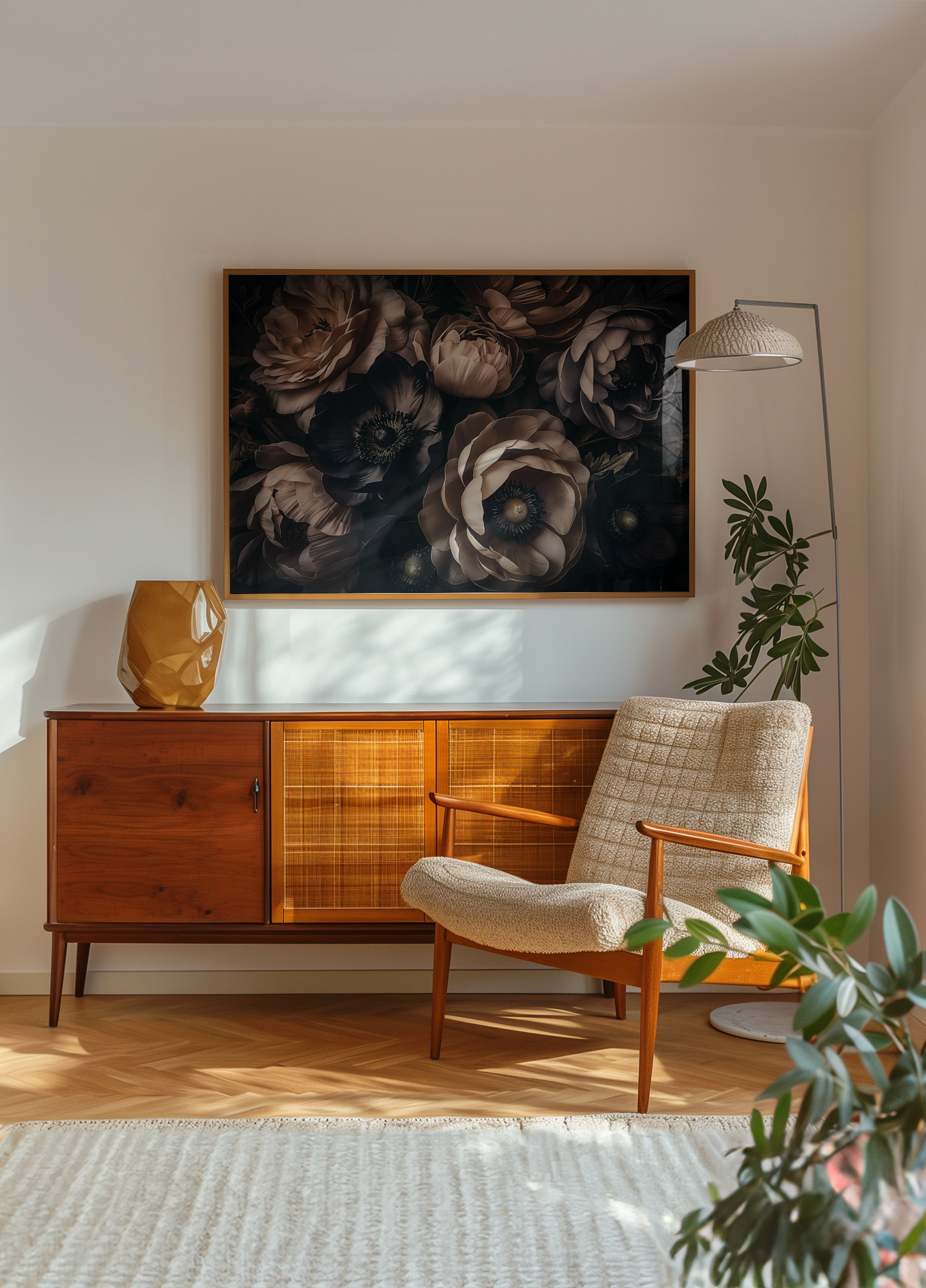 Elegant Dark Blooms