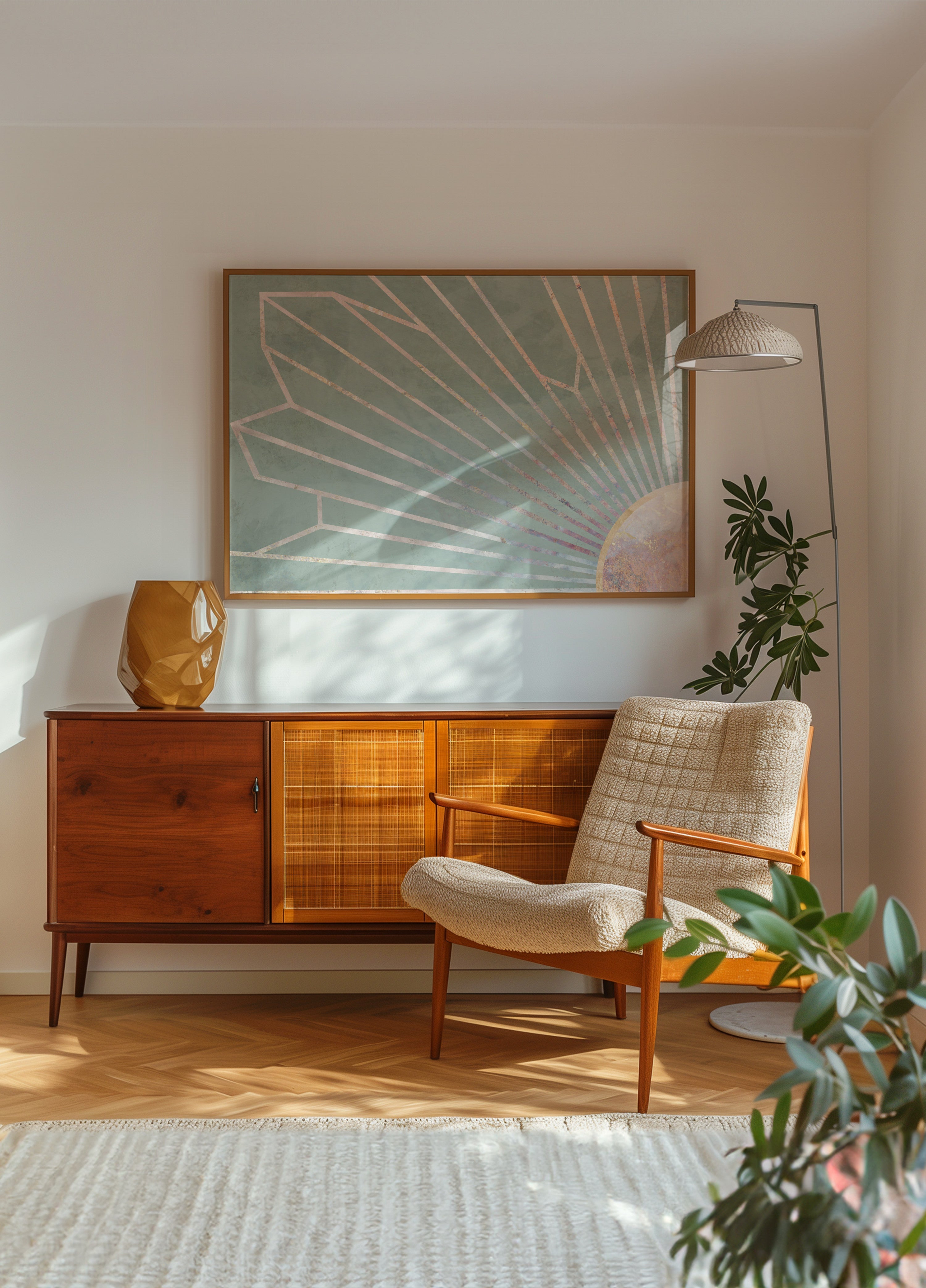 Elegant Geometric Sunburst
