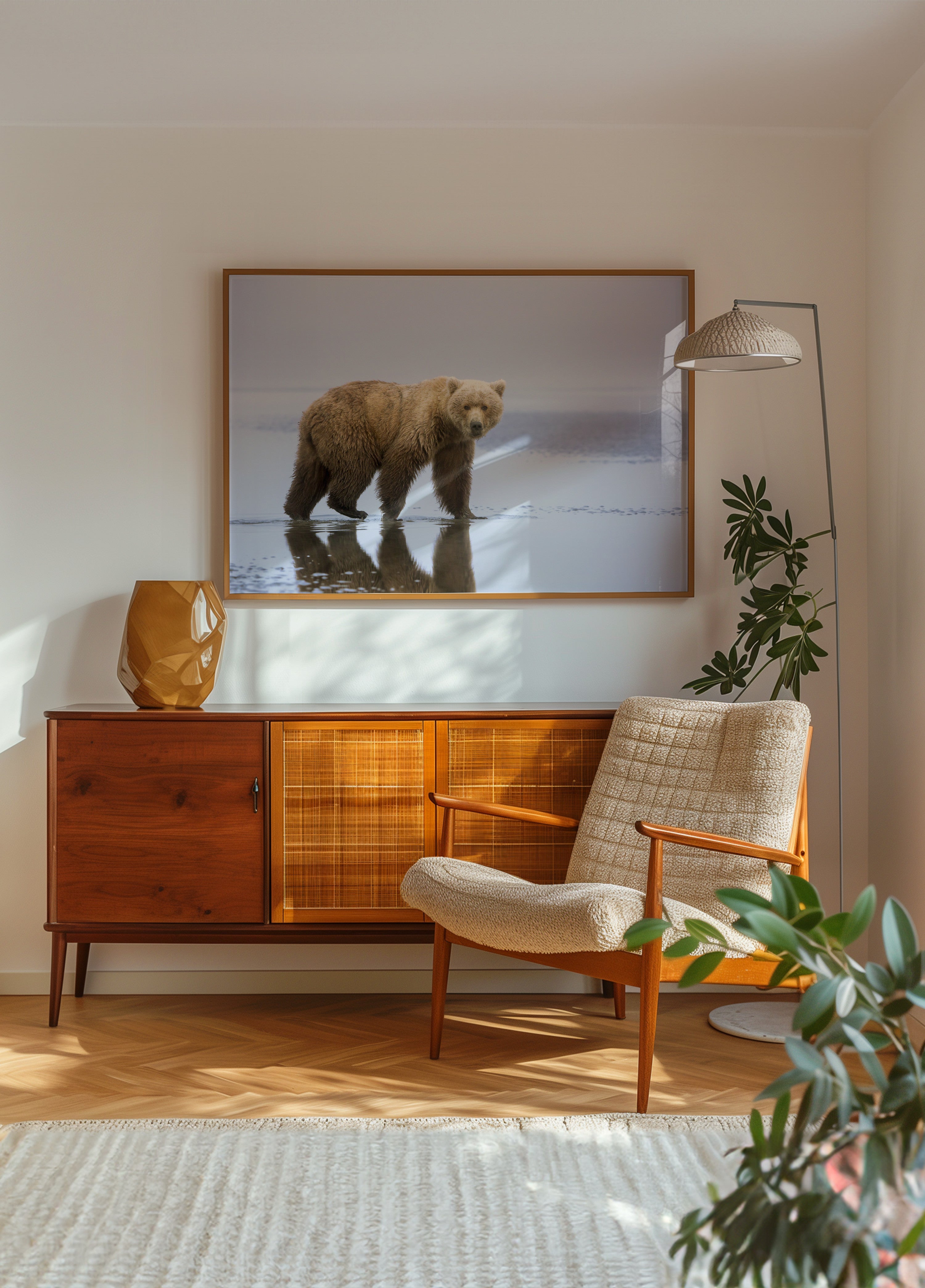 Brown Bear Reflection