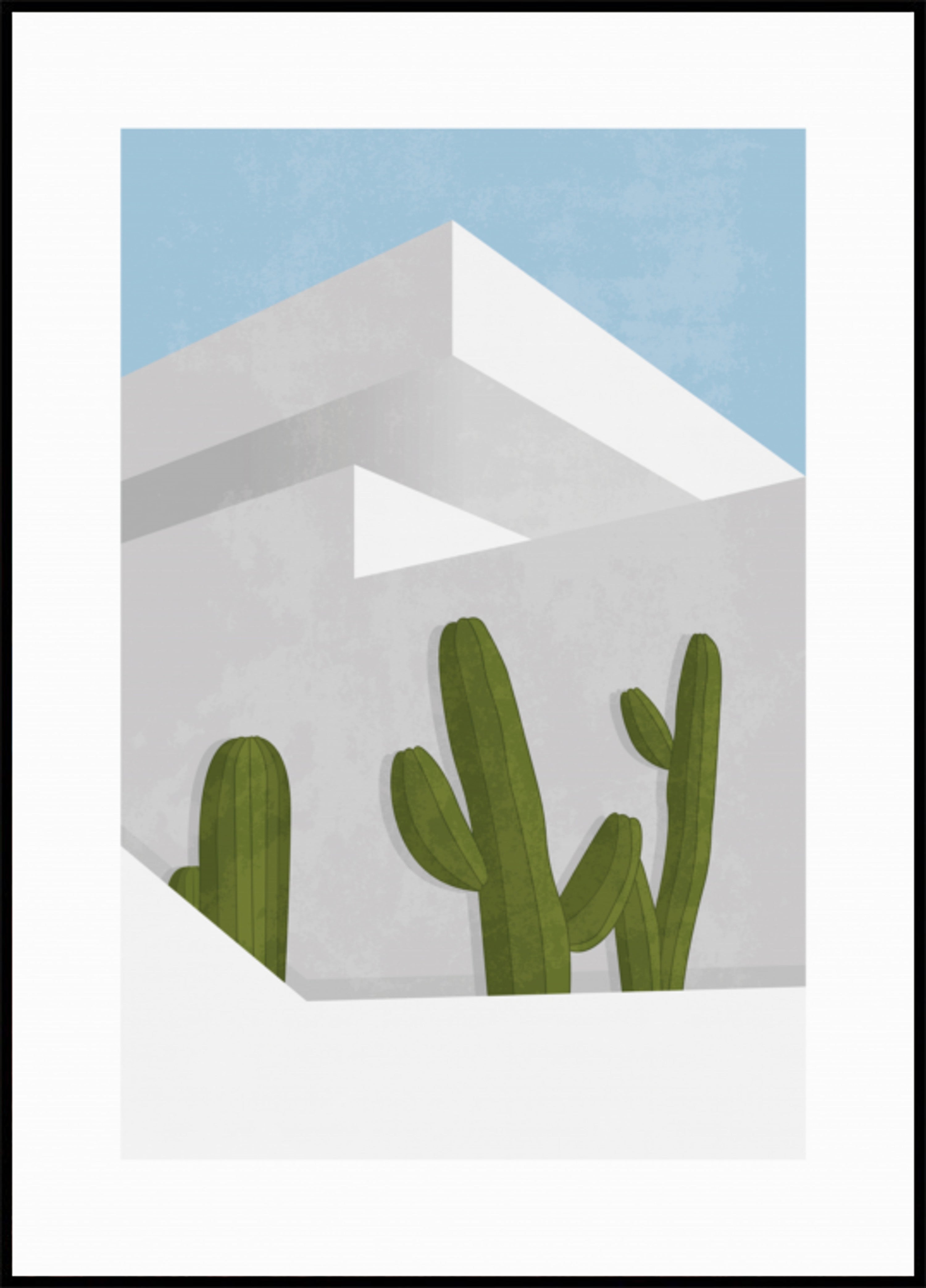 Minimalist Desert Cacti