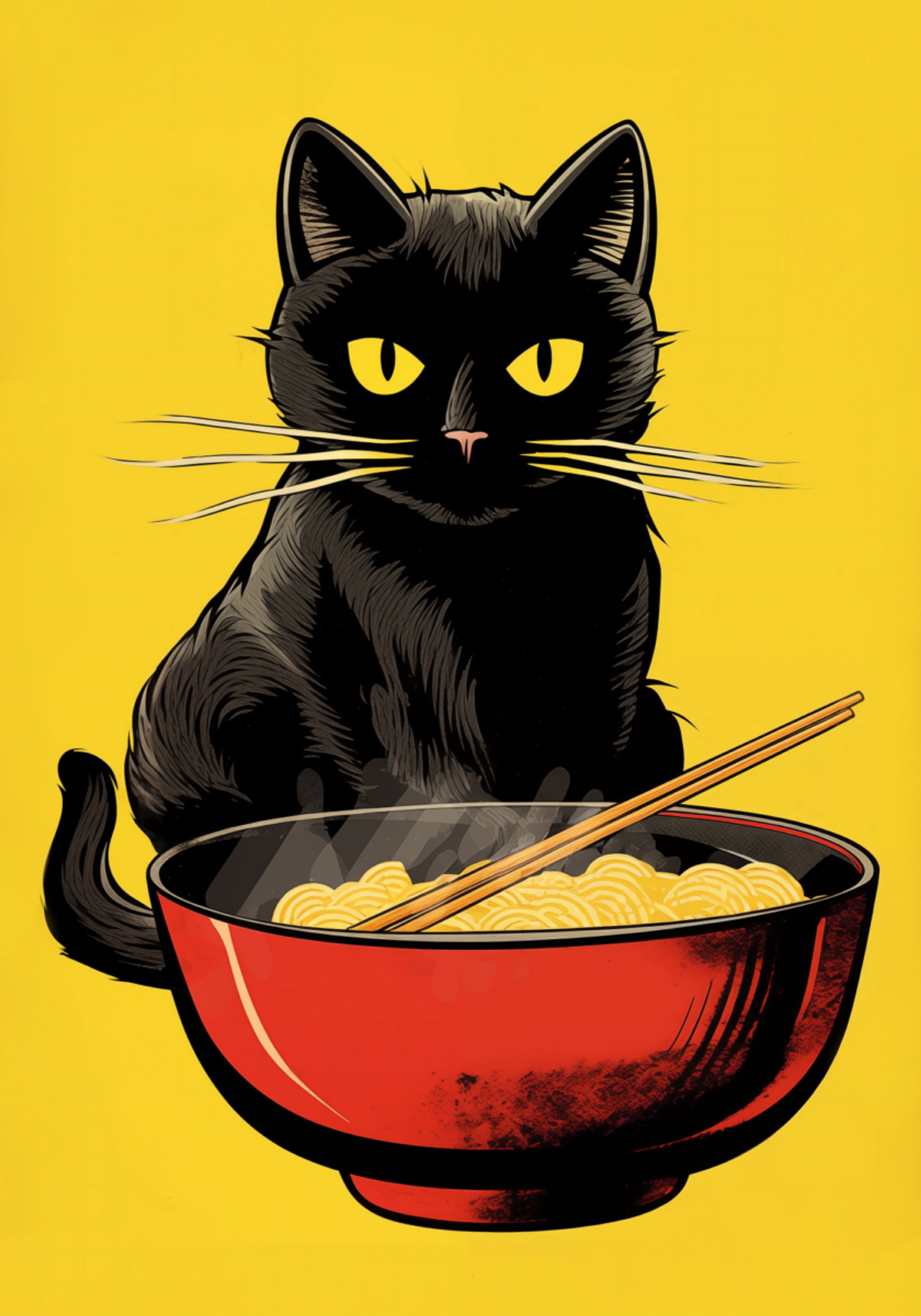 Black Cat Ramen Bowl