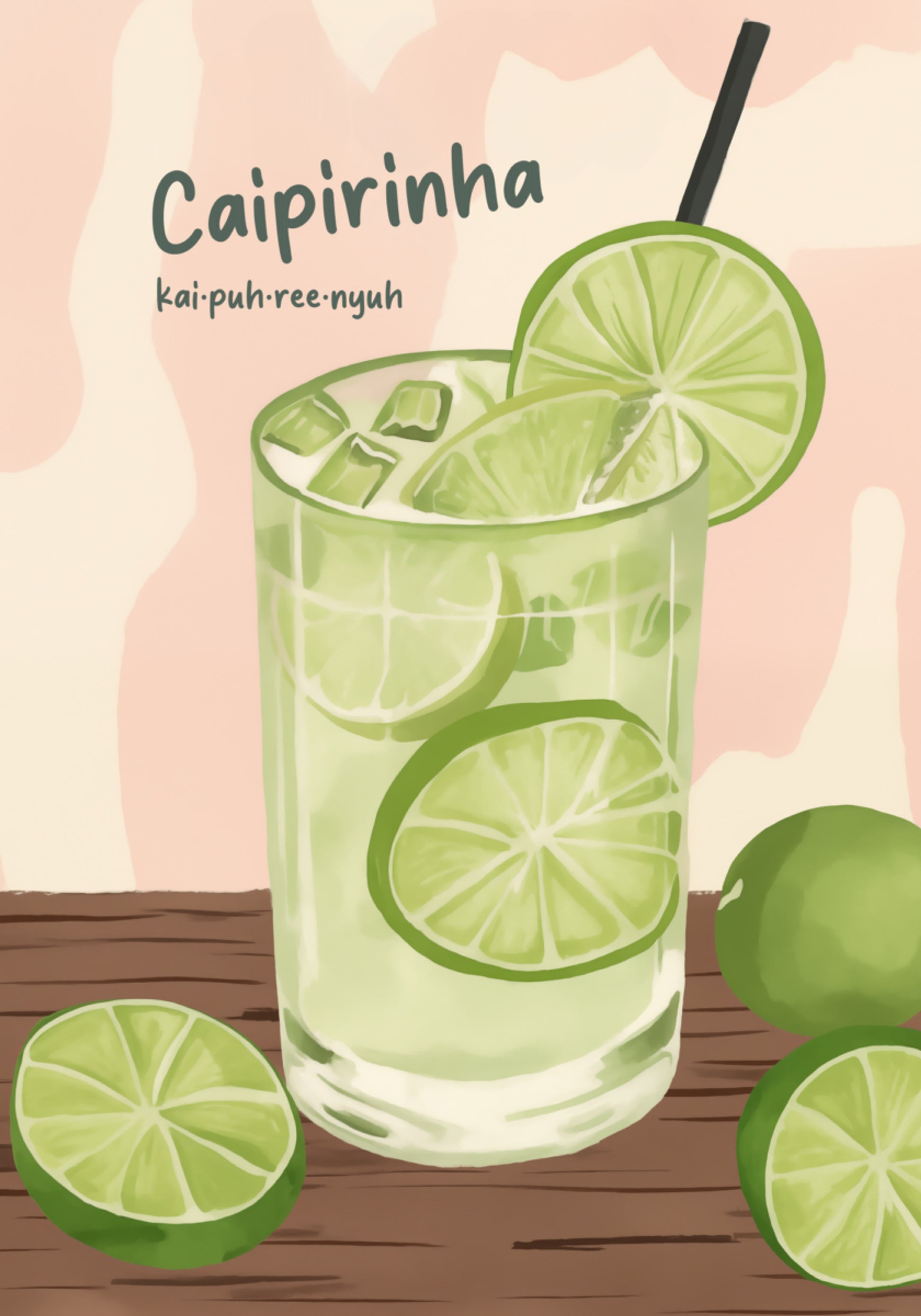 Refreshing Lime Caipirinha