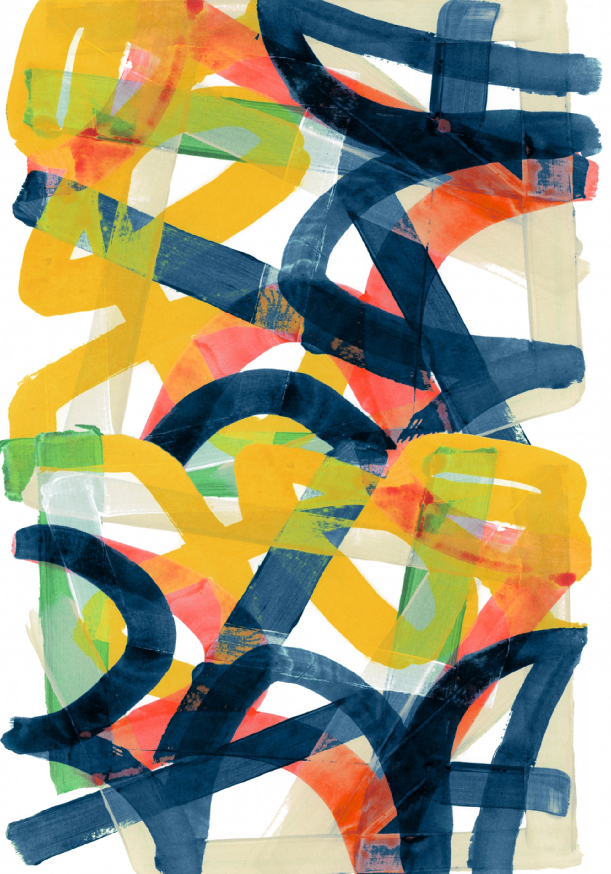Vibrant Abstract Strokes
