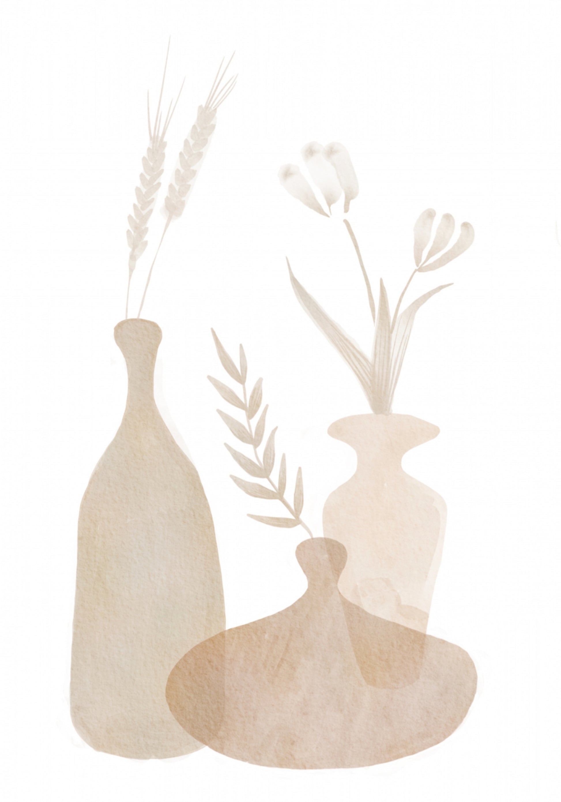 Soft Neutral Vases