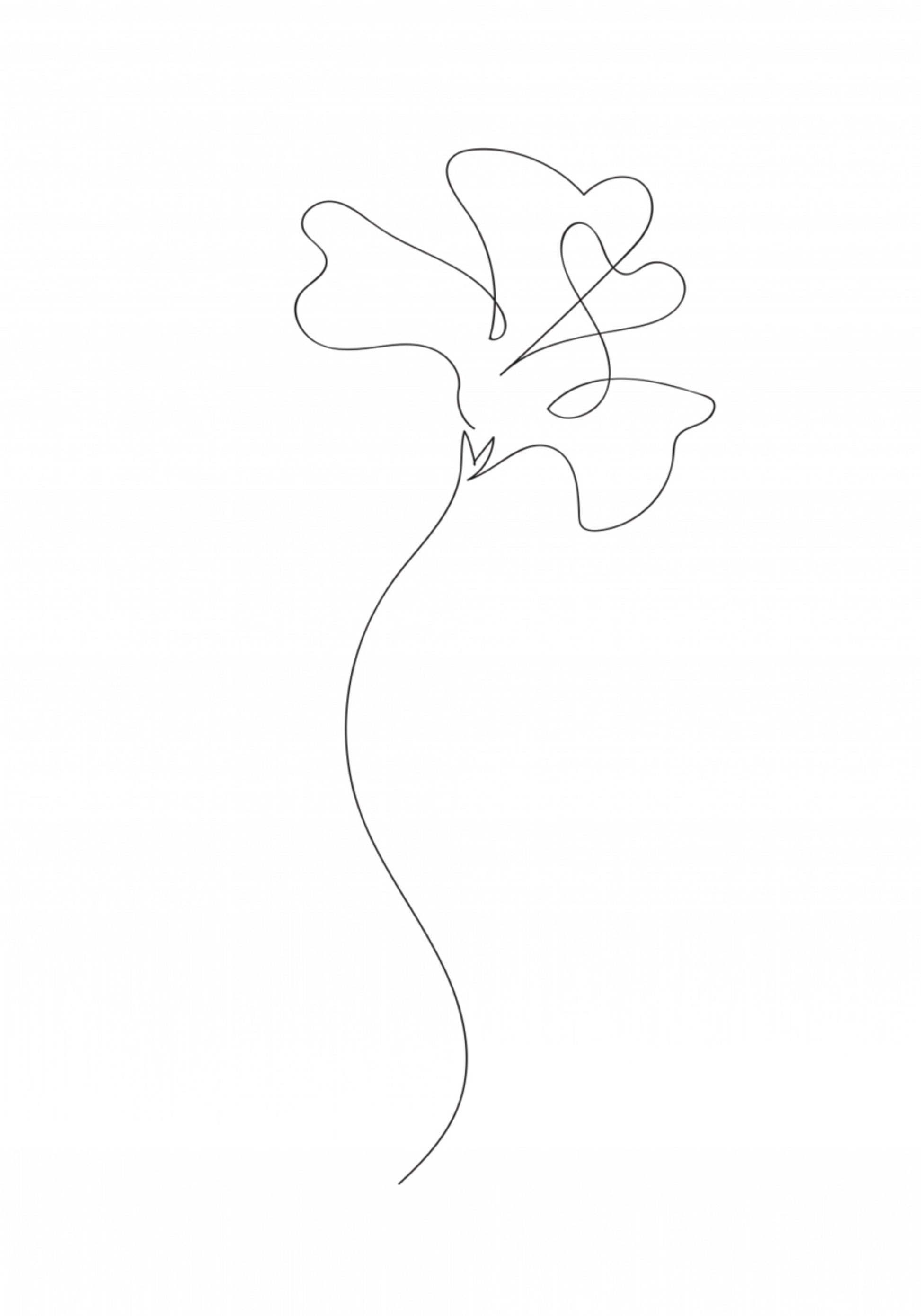 Delicate Sweet Pea Line