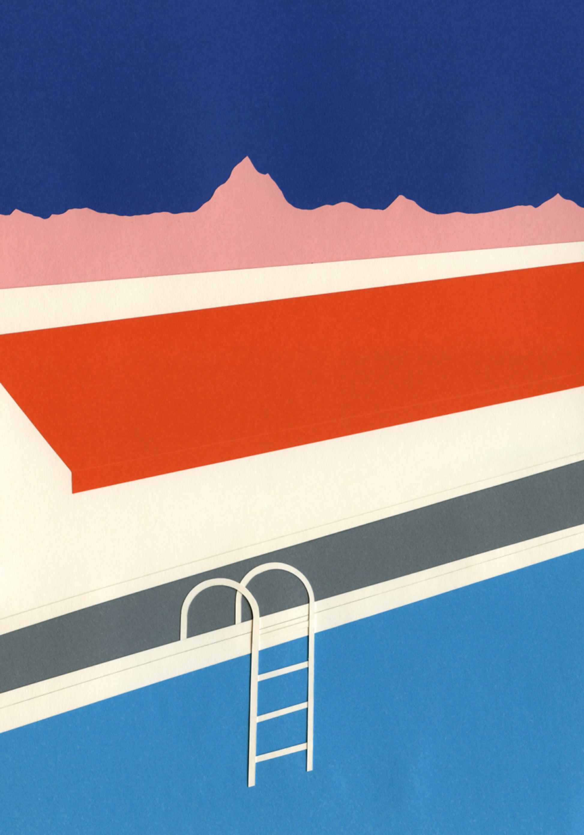 Colorful Poolside Abstract