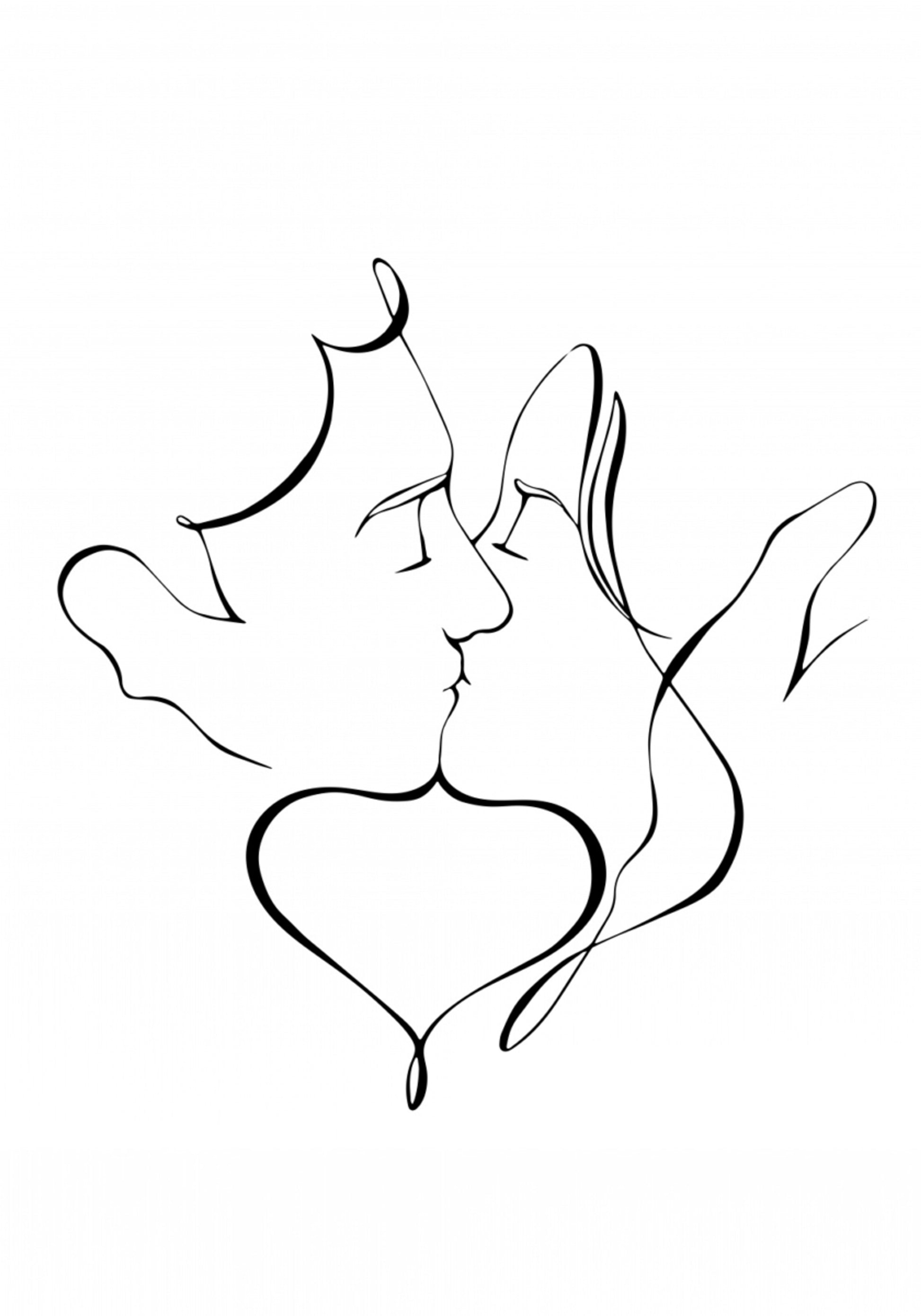 Romantic Kissing Lines