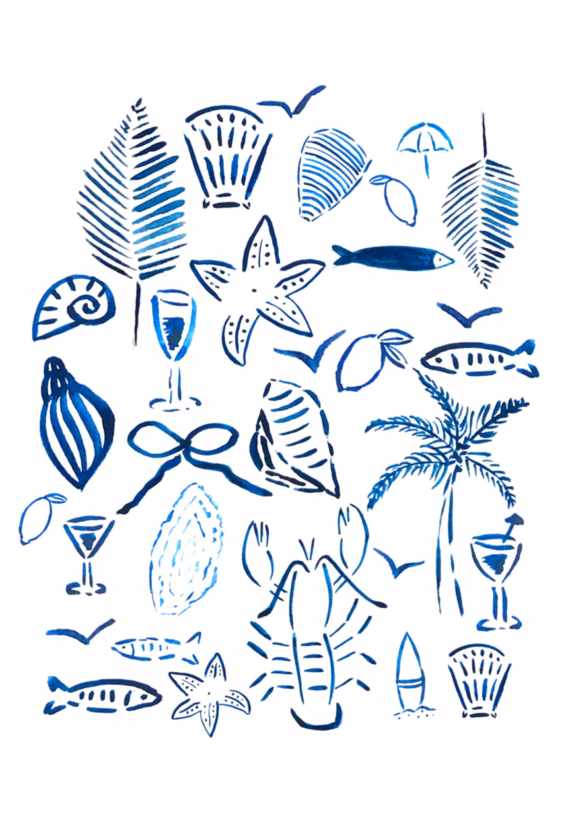 Blue Coastal Elements