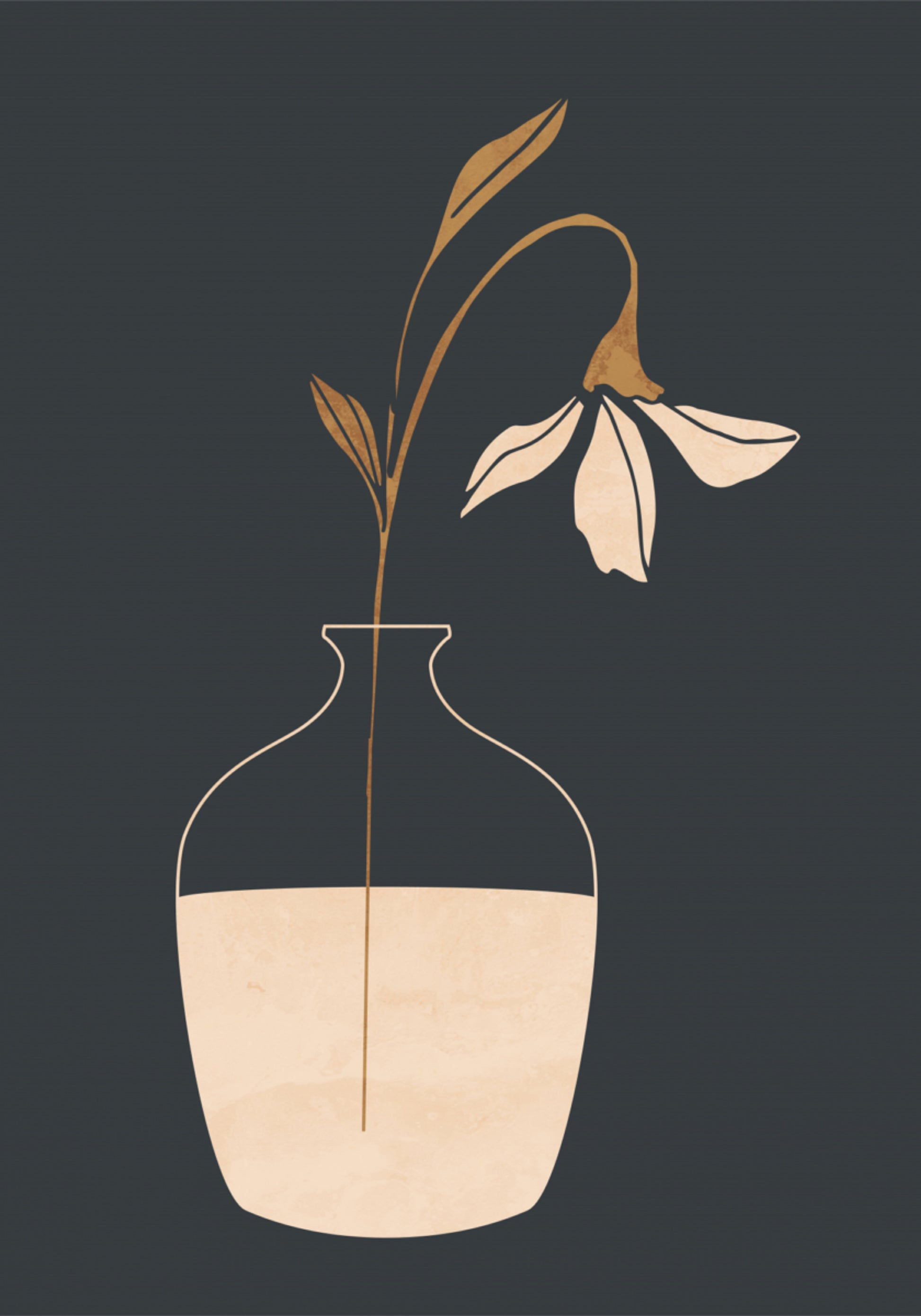 Graceful Botanical Vase