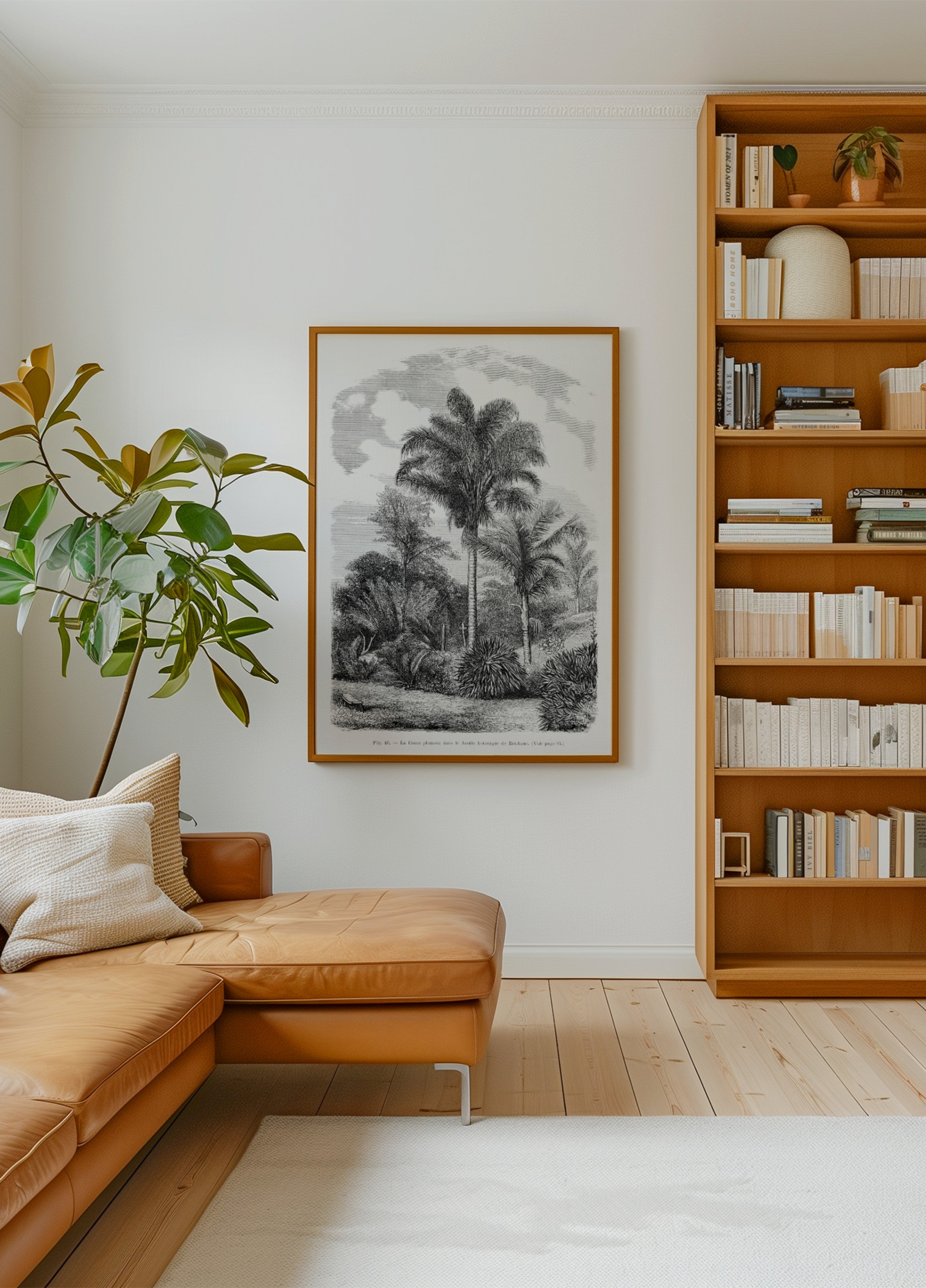 Vintage Palm Tree Drawing Vi