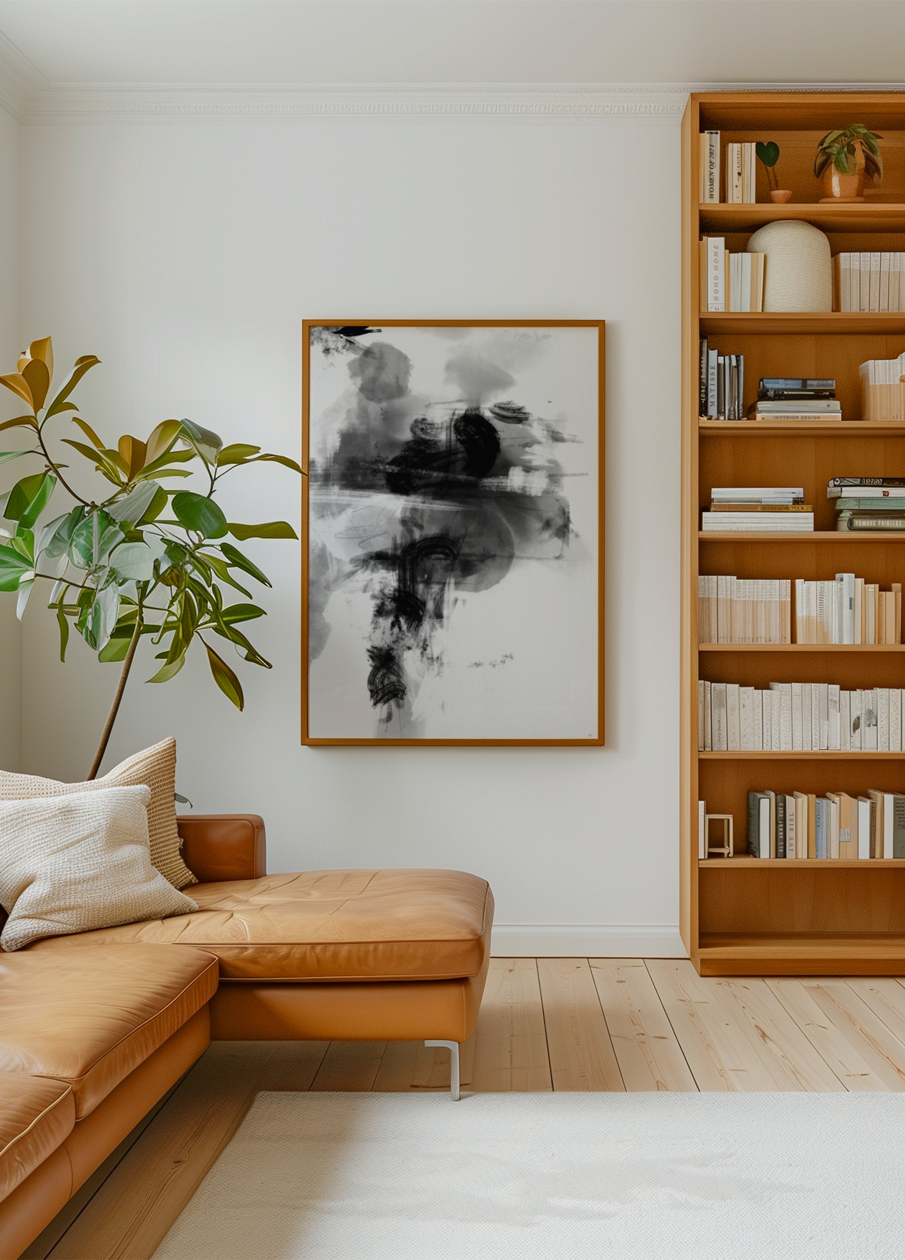 Dynamic Monochrome Abstract