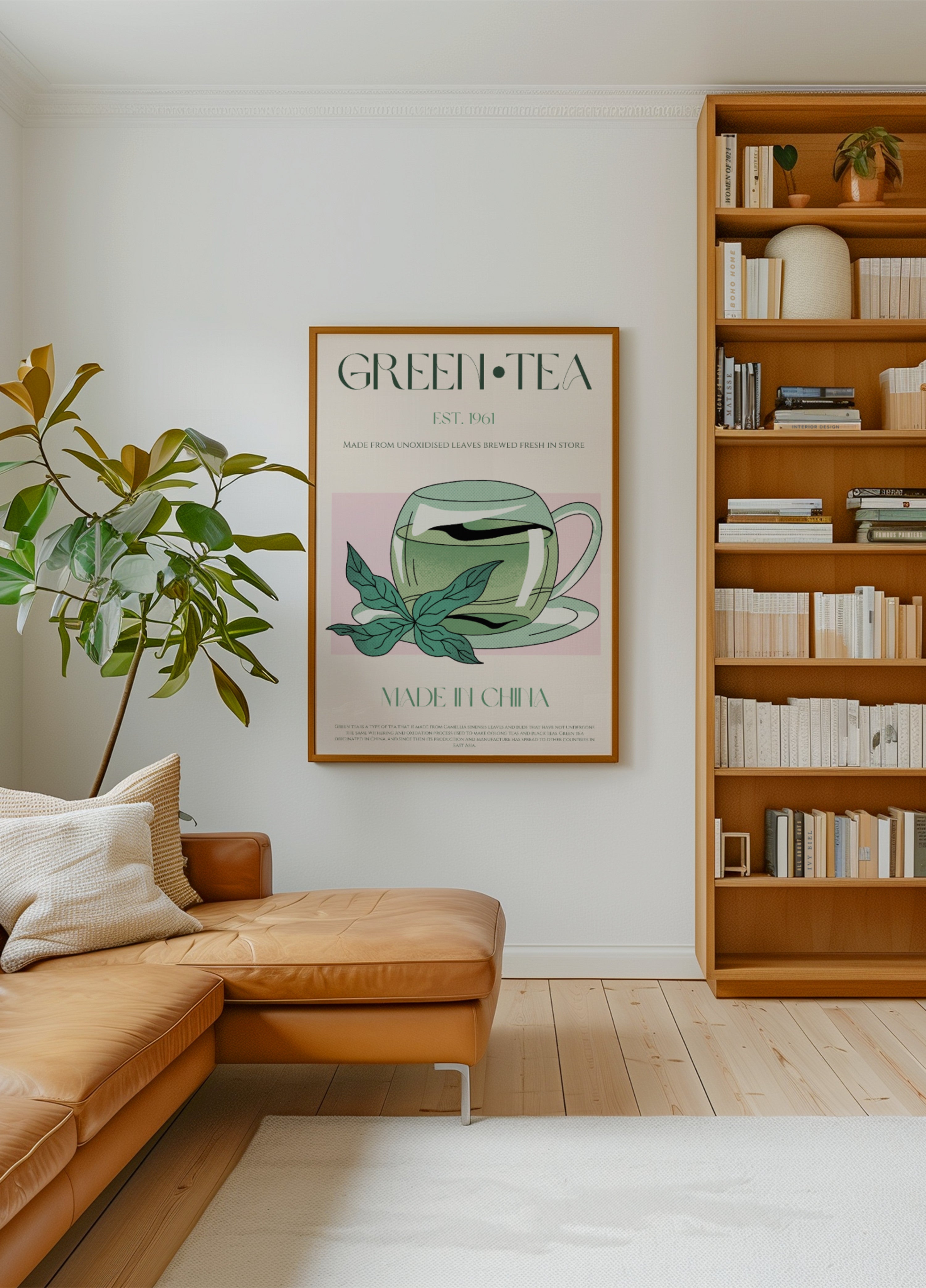 Fresh Green Tea Illustration