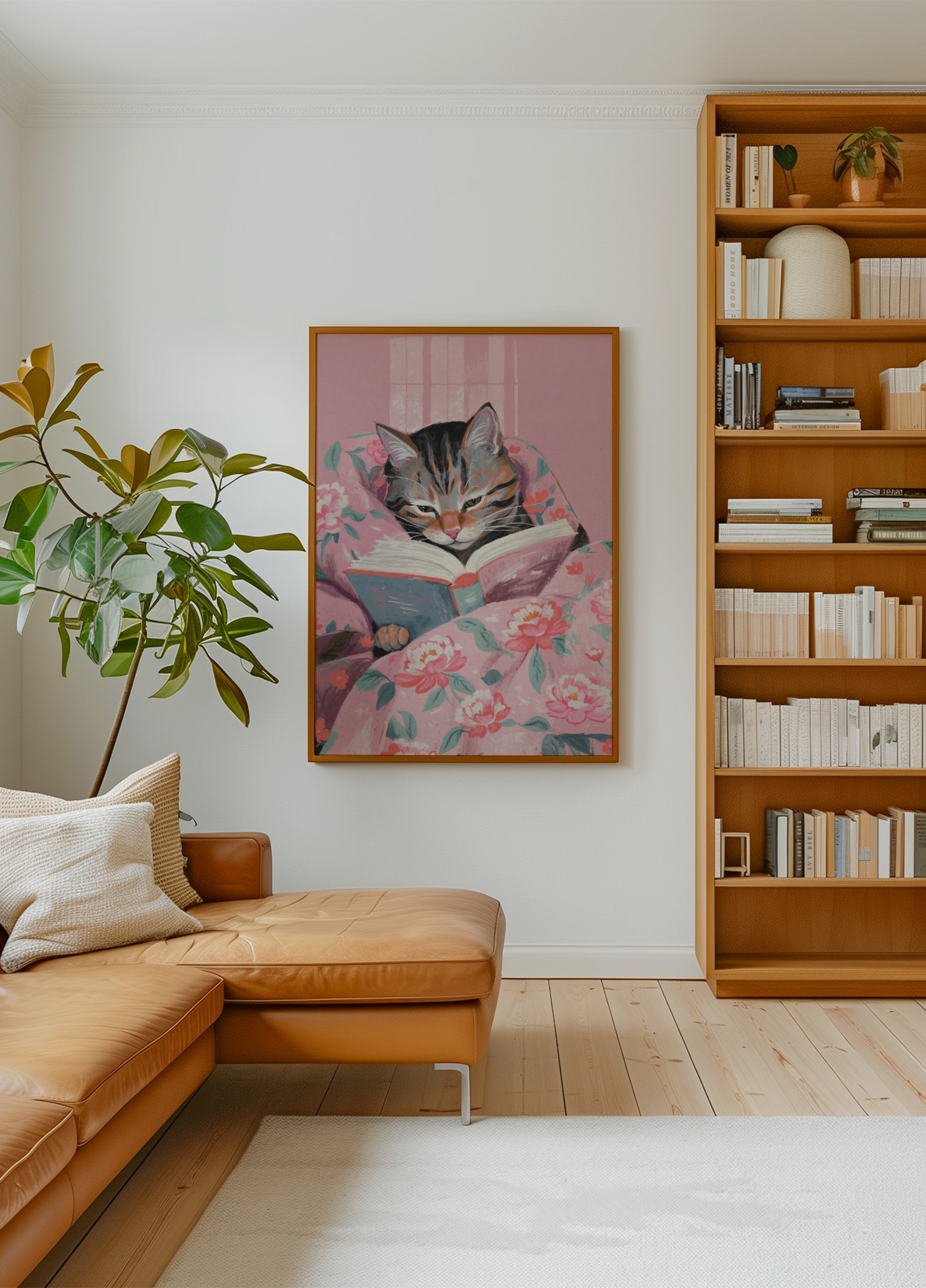 Cozy Cat Reading