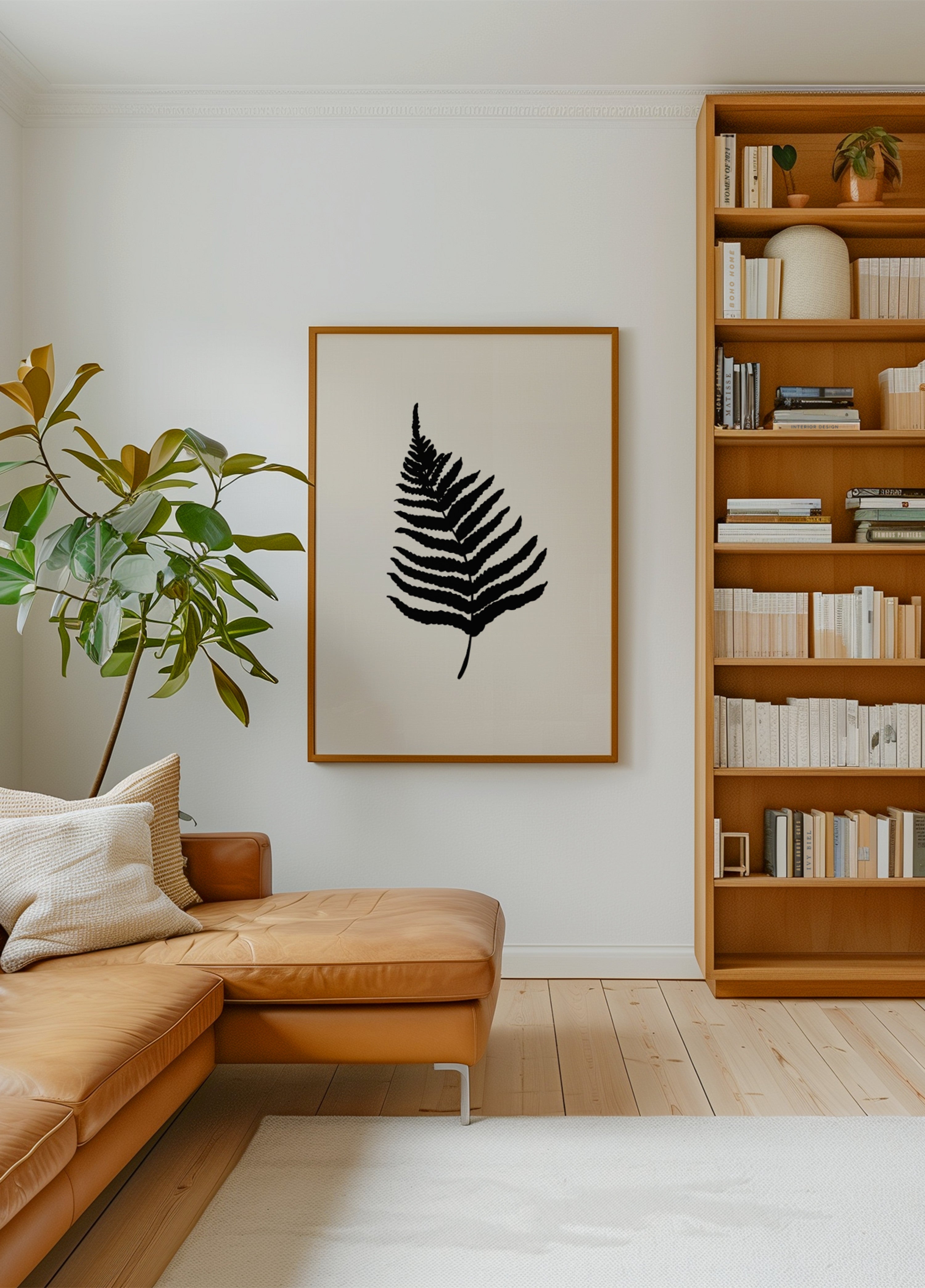 Minimal Fern Silhouette