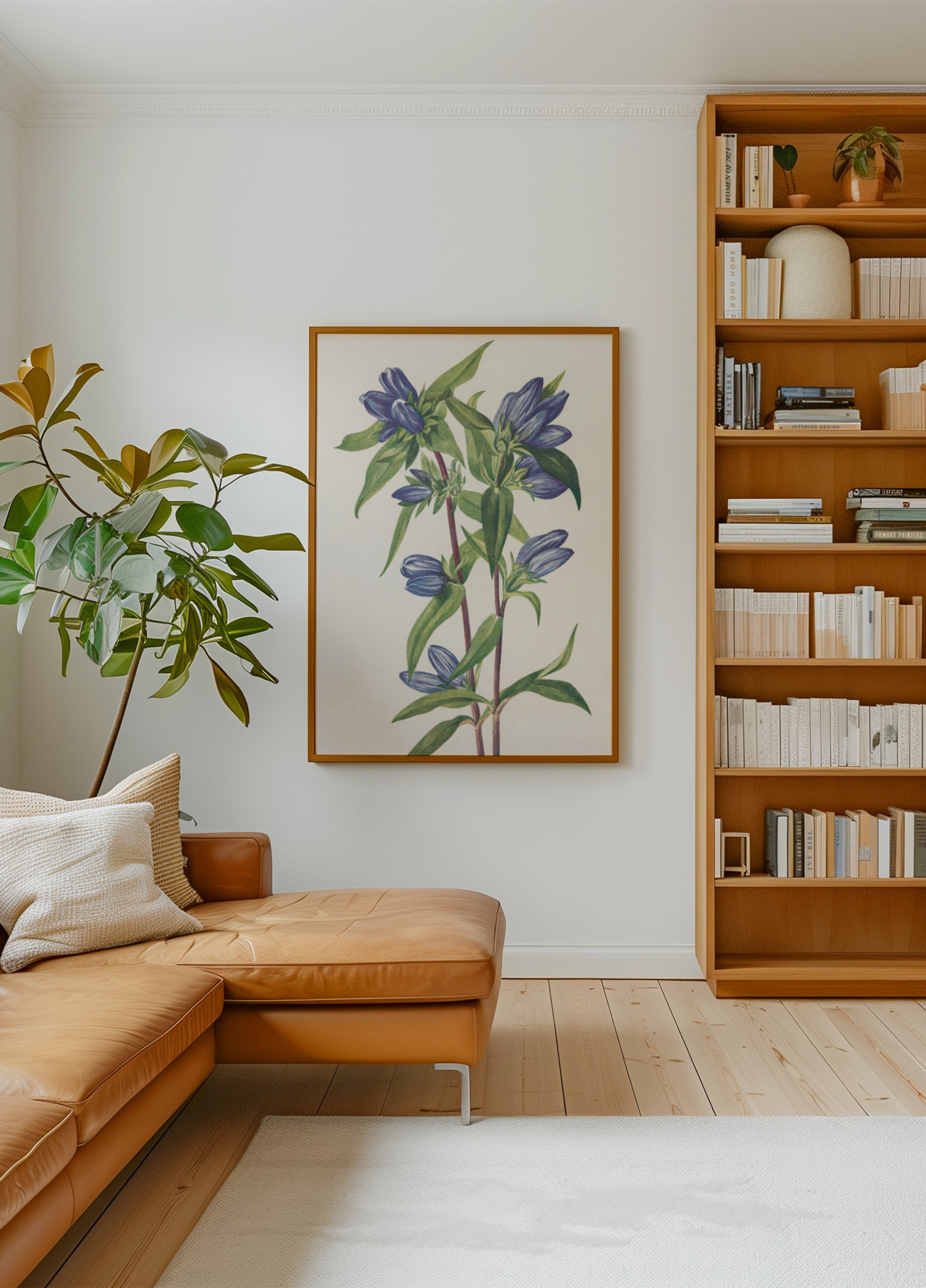 Bottle Gentian From North American Wildflowers (1925) By Mary Vaux Walcott