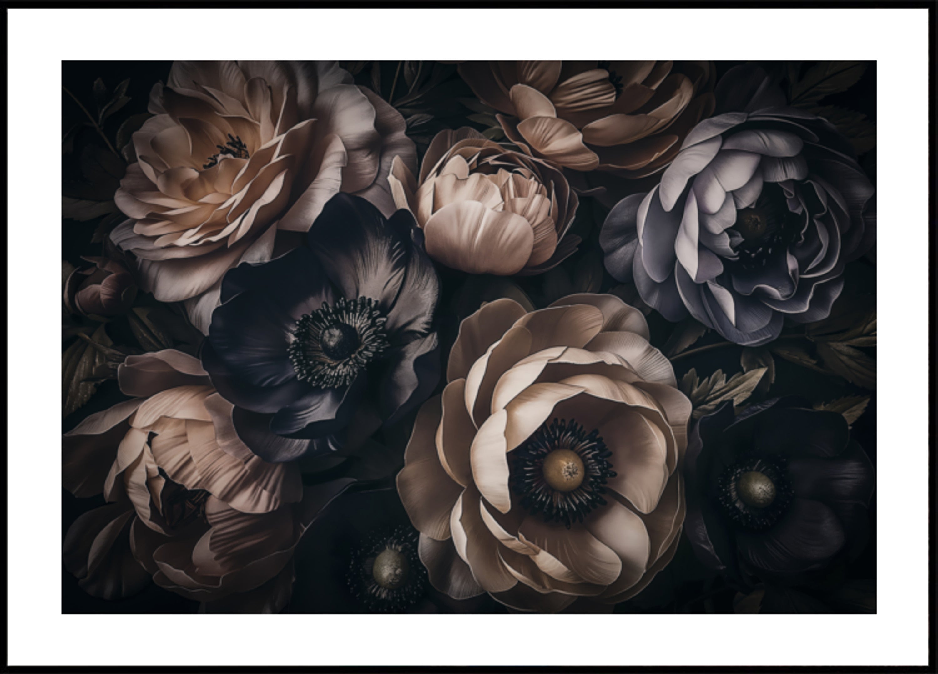 Elegant Dark Blooms