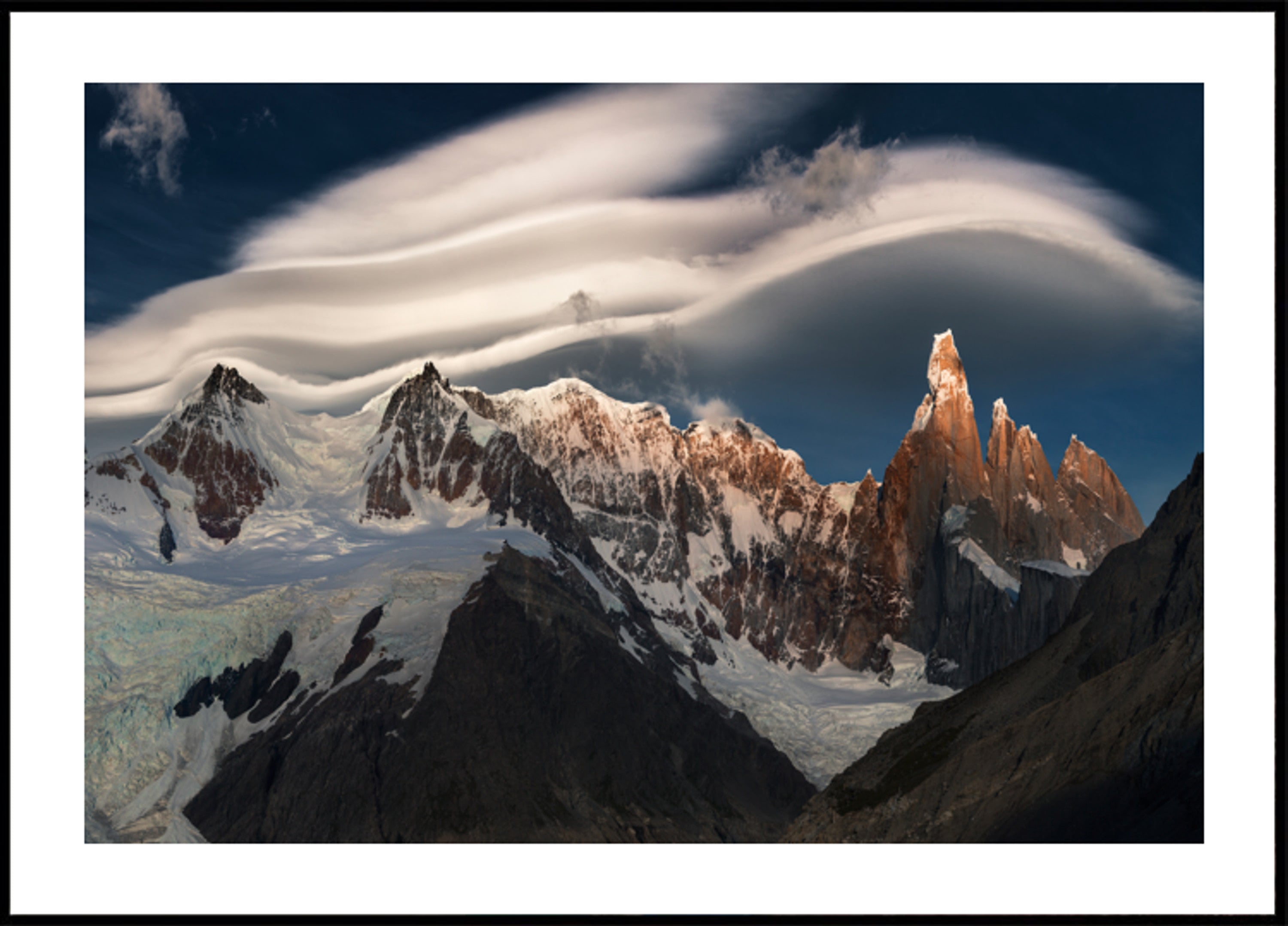 Golden Peaks Lenticular Sky