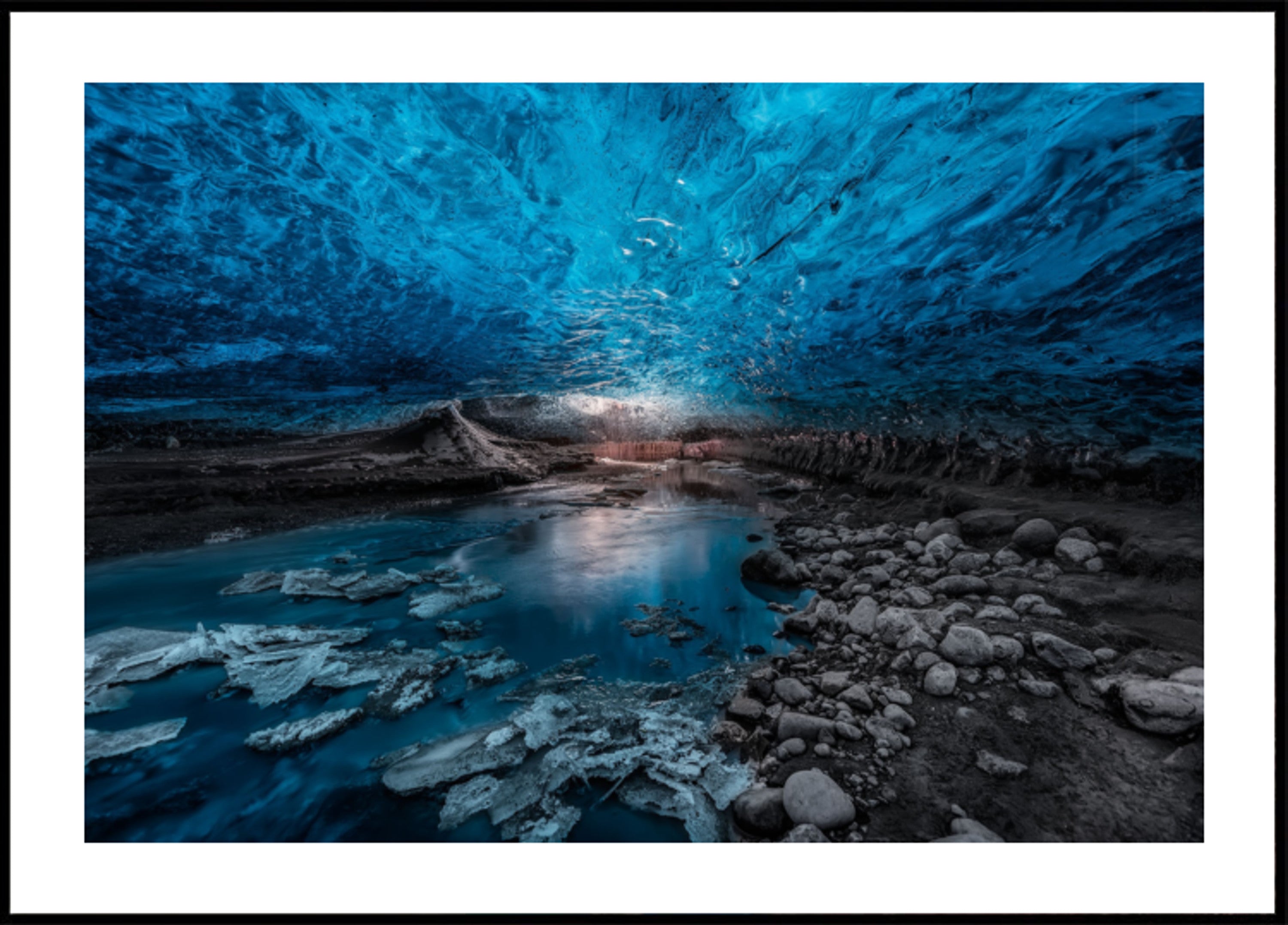 Blue Ice Cave Stream