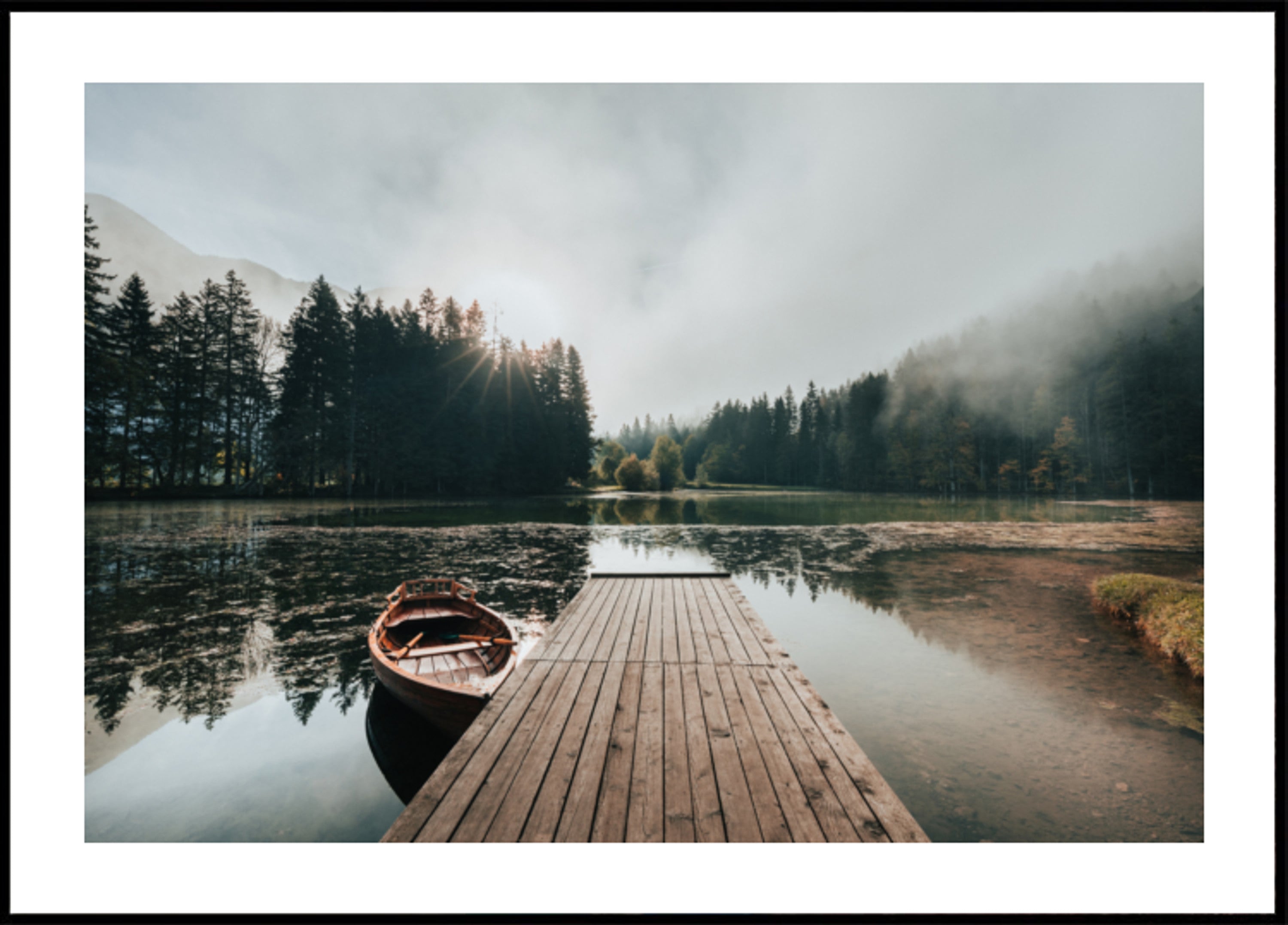 Tranquil Lake Dock
