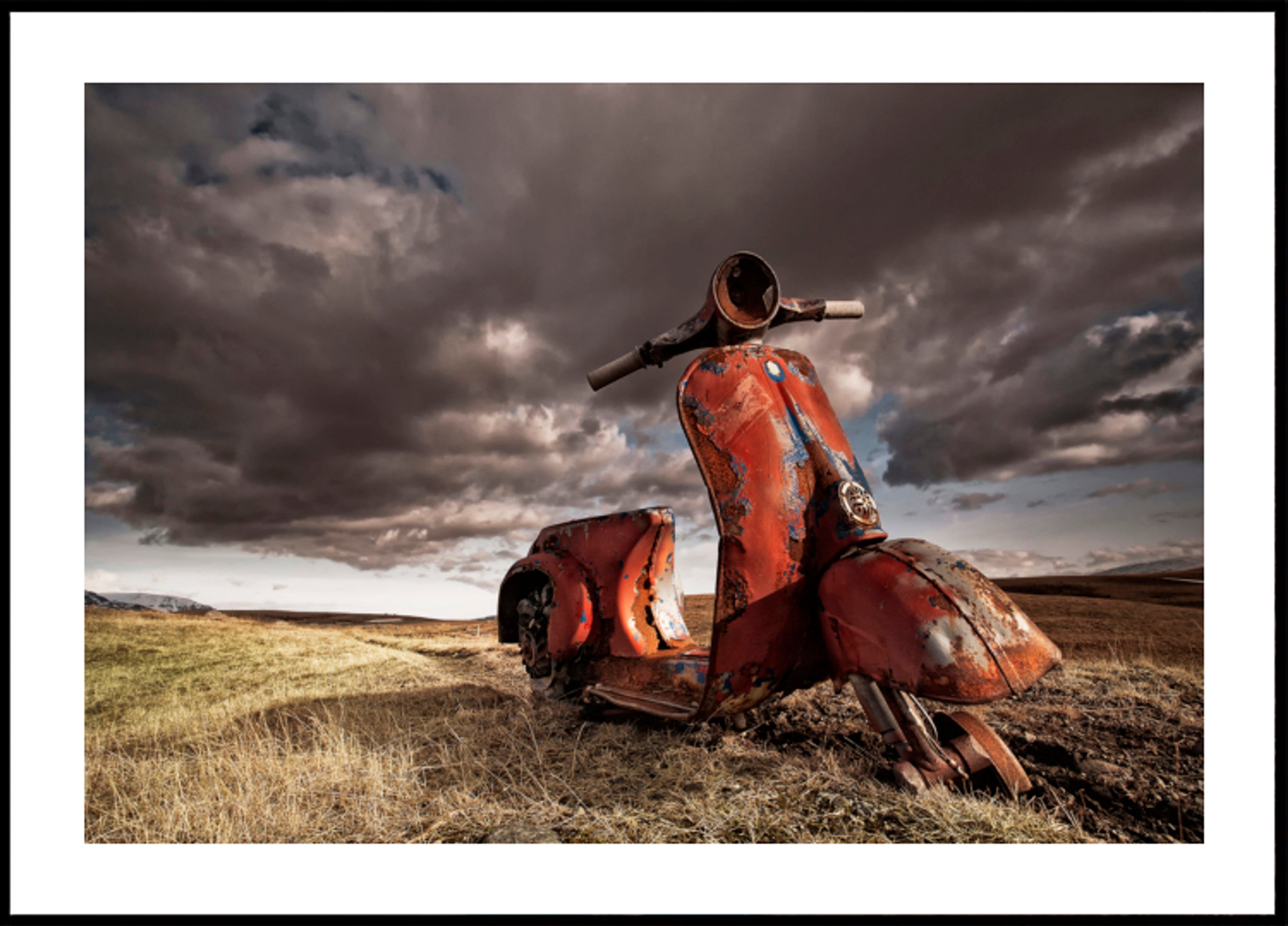 Rusty Scooter Landscape