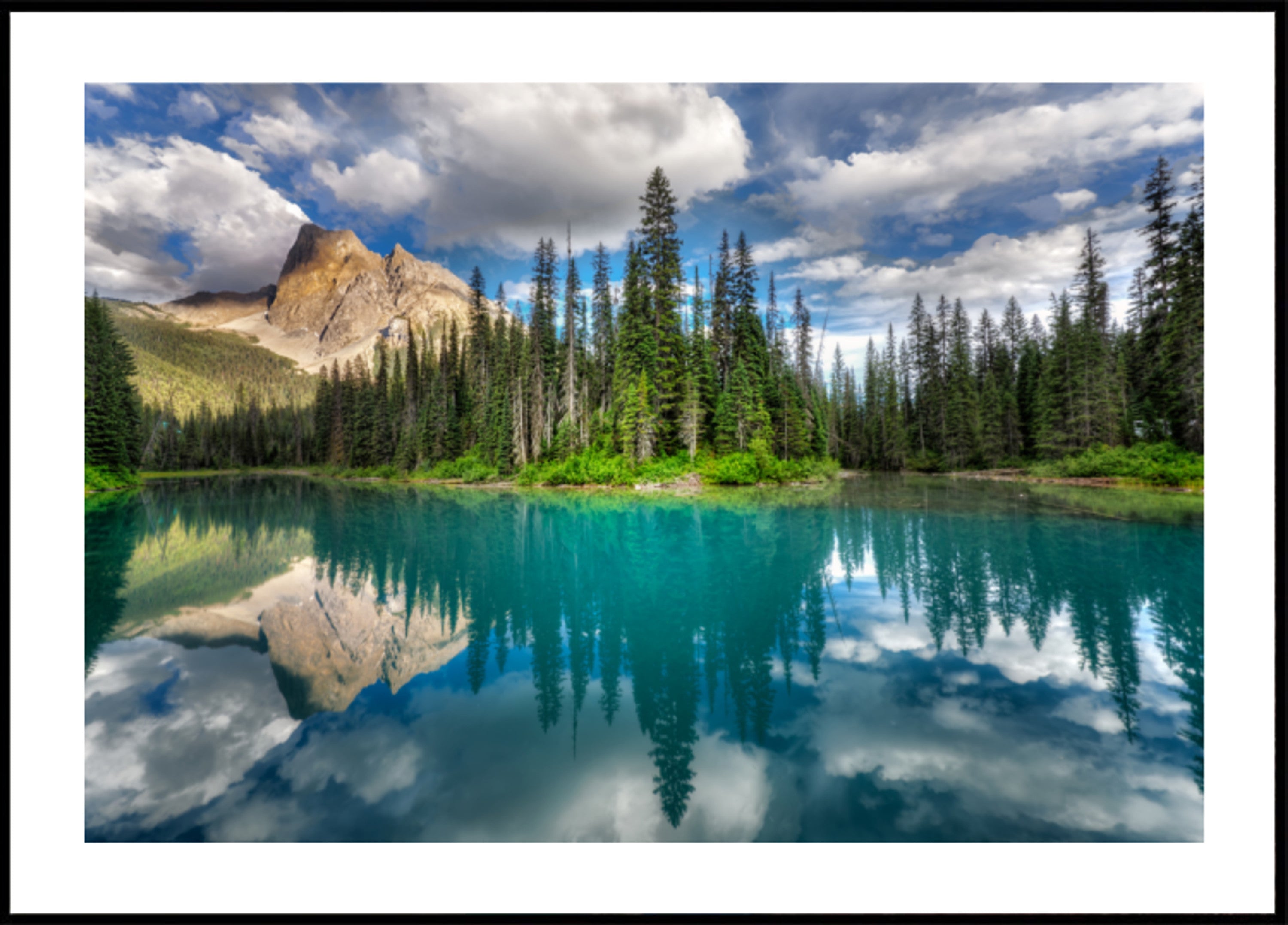 Turquoise Lake Reflection